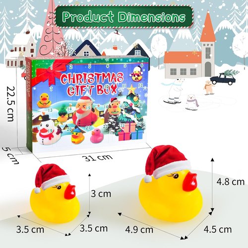 2025 Christmas Advent Calendar - Rubber Ducks Countdown | 24 Days of Fun for Kids