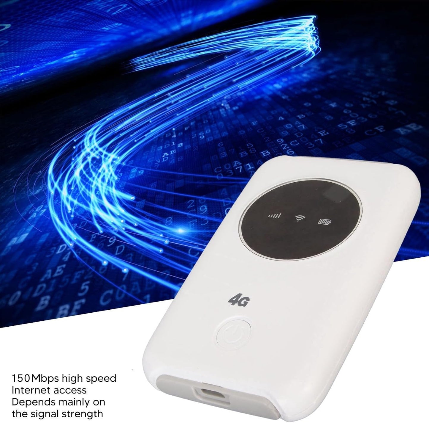 4G 300Mbps 5G 10 3200MAh EBTOOLS LTE USB Modem, Unlocked Mobile Router with Users, Travel Portable Hotspot Built