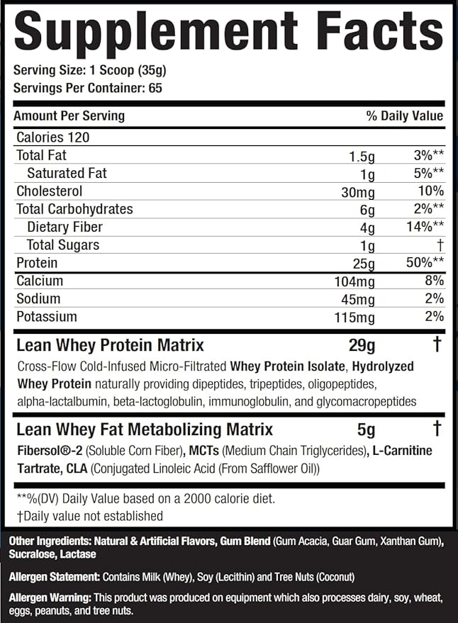 Musclesport Lean Whey Revolution??Protein Powder - Whey Protein Isolate - Low Calorie, Low Carb, Low Fat, Incredible Flavors - 25g Protein per Scoop - 5lb Vanilla Ice Cream