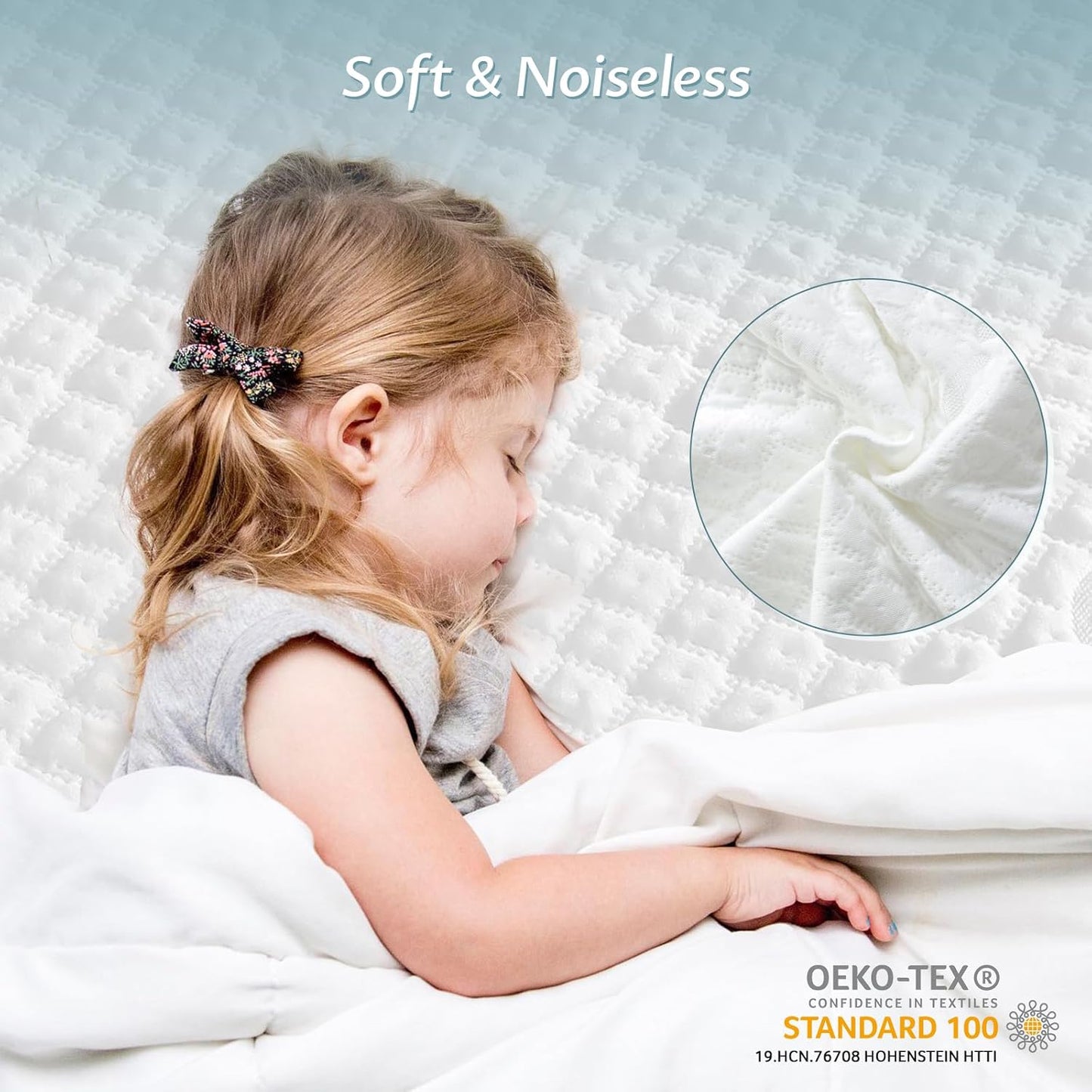 Queen Size Mattress Protector - 100% Waterproof Zippered Cover | Soft, Cooling & Noiseless Encasement for 10-12" Deep Mattresses