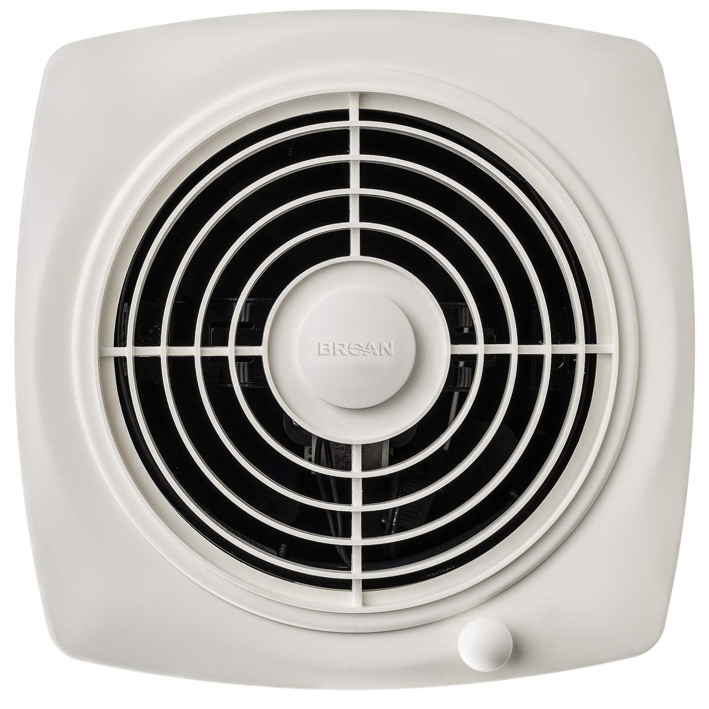 Broan-NuTone 509S Through-the-Wall Ventilation Fan, White Cover, On/Off Switch, 200 CFM, 8.5 Sones, 8"