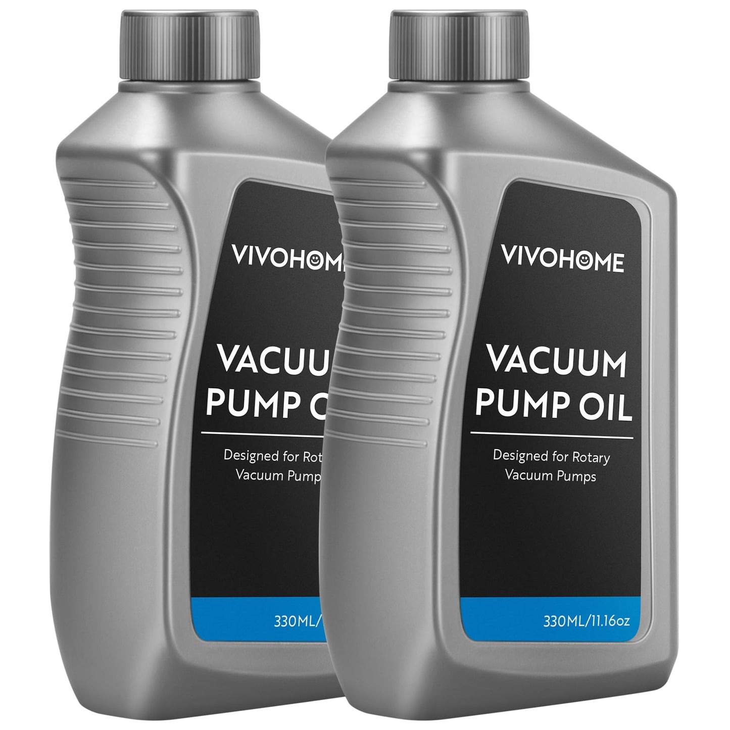 SPECSTAR 3/4 HP 7.2 CFM 110V Dual Stage Rotary Vane HVAC Air Vacuum Pump with VIVOHOME 2 Pack Premium High Vacuum Pump Oil 330ml/11.16oz