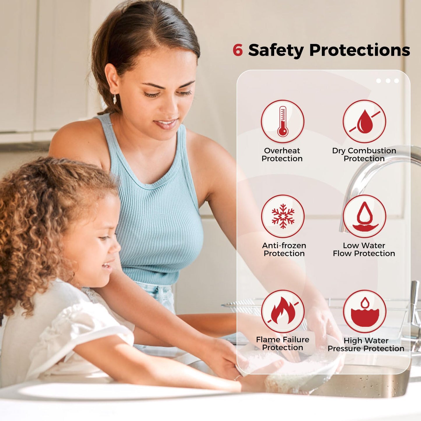 CAMPLUX Climatech 7 170,000 BTU(Real Data) Tankless Water Heater Propane, 6.86 GPM Up to 7.6 GPM, CSA Certified Residential On-Demand Instant Tankless Hot Water Heater Propane Indoor, 4-6 Outlets