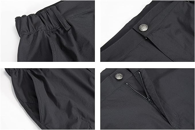 Quick Dry Hiking Shorts Men's Cargo Casual Outdoor 4-Way Stretchy Lightweight Summer Short with Multi Pockets 30-46 (No Belt)