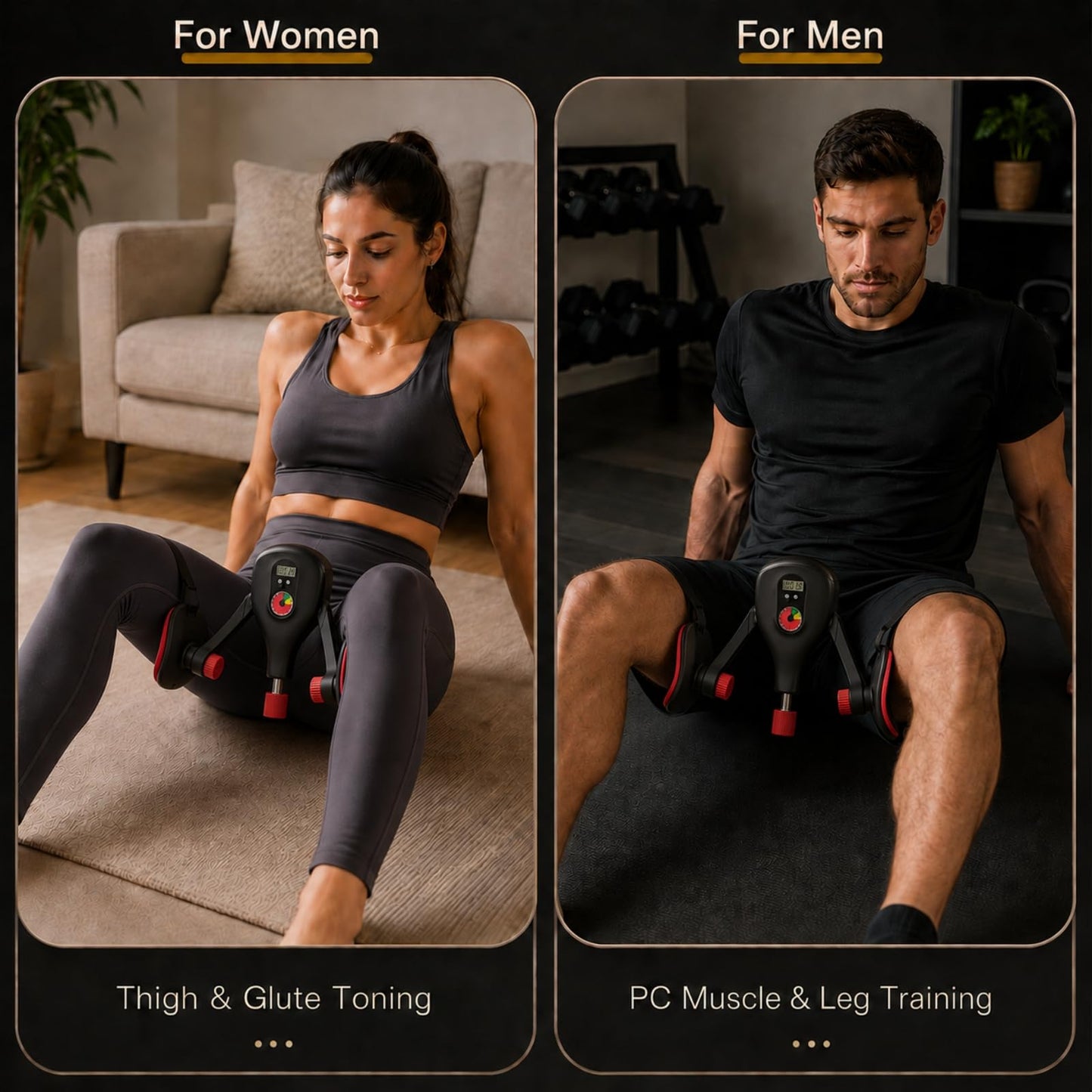 FJFQXY Kegel Exercise Pelvic Floor Exercise Devices 0-77 lbs, Thigh Trainer with Replaceable Handle Fit Pelvic and Thigh , Inner Thigh Exerciser Kegel Exerciser Pelvic Floor Muscle for Women Men
