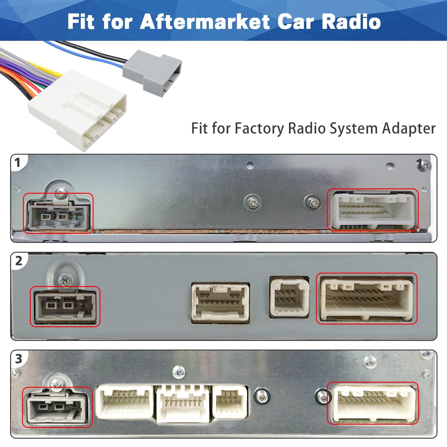 20Pin Stereo Wiring Harness Antenna Kit Car Stereo Wire Connector Replacement for Nissan Altima Frontier Versa Titan