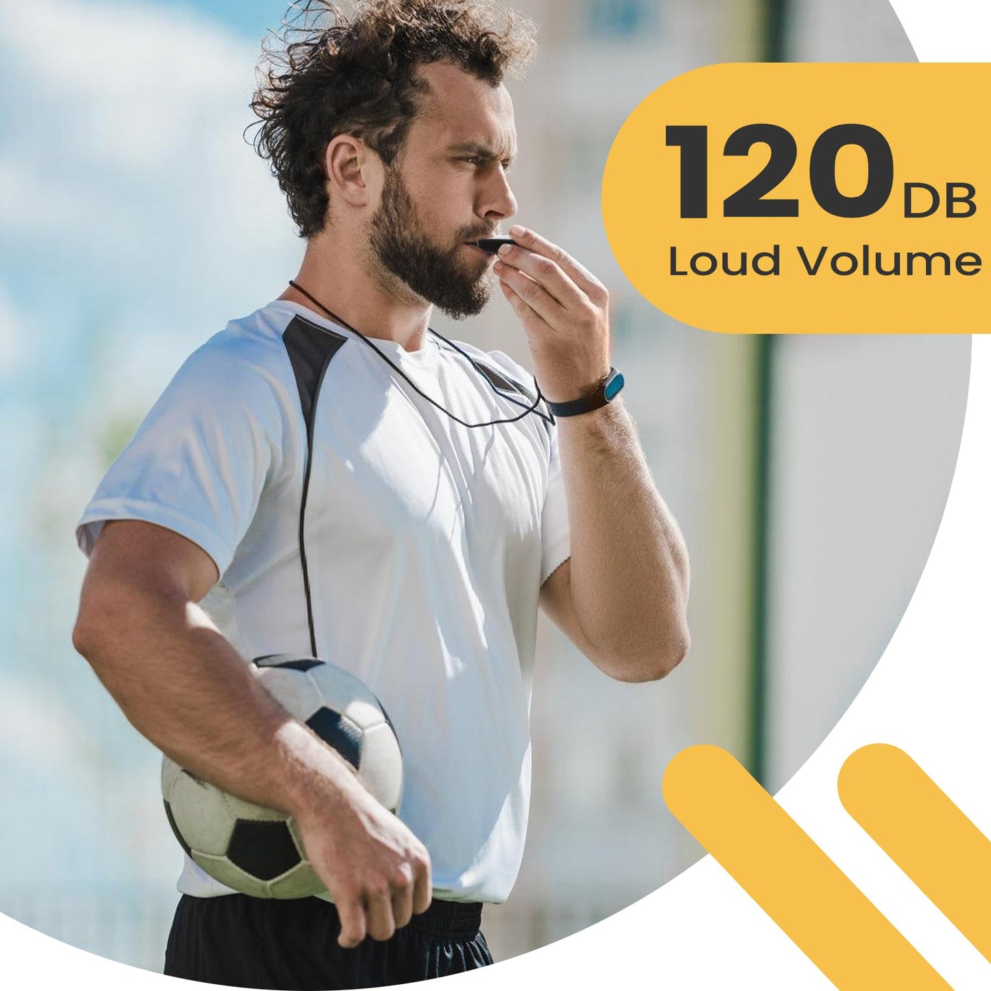 JKQAGD 2PCS Sports Whistles with Lanyard, Loud Crisp Sound Whistle Ideal for Coaches, Referees, Officials,Outdoor Enthusiasts, and Family Emergencies.