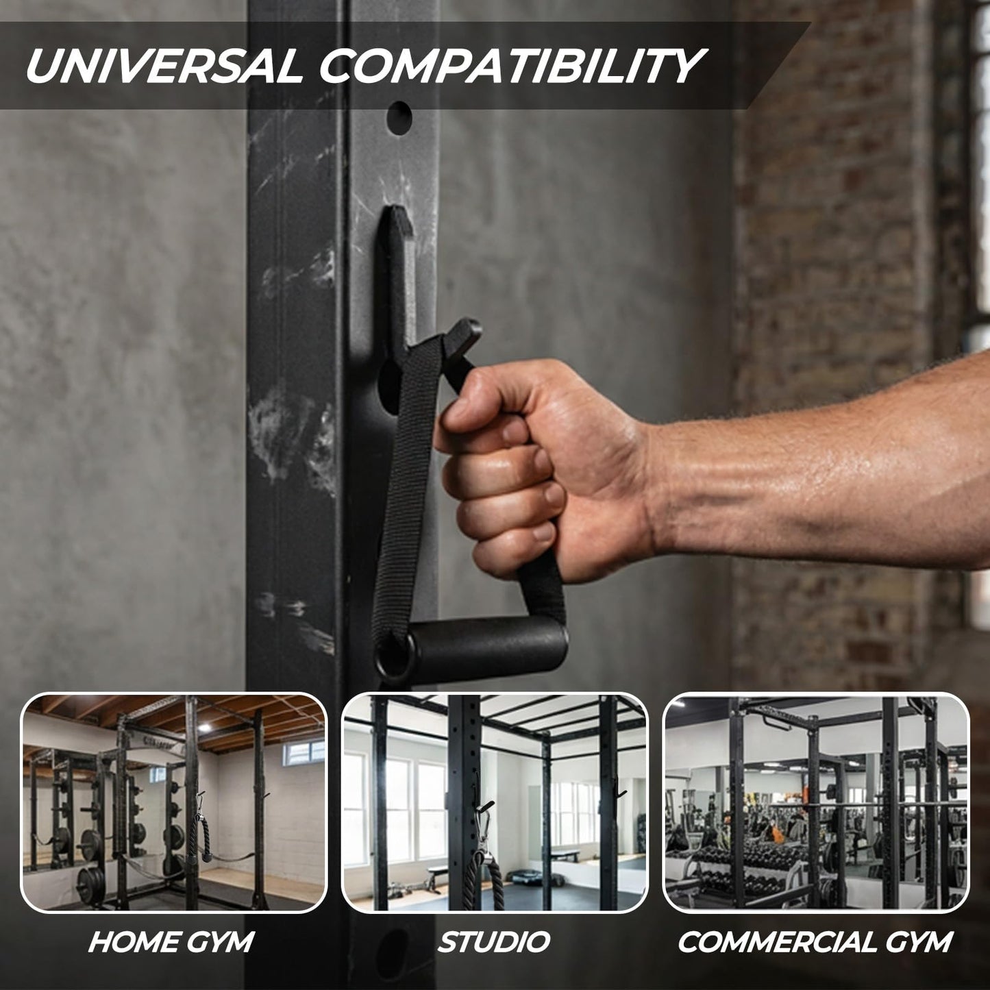 Lights Mountain Power Rack Hooks 10 Pack, J Hooks for Squat Rack, Heavy Duty Gym Storage Hooks for Resistance Bands, Belts, Chains & Cable Attachments & Accessories, Fits 5/8" & 1" Holes