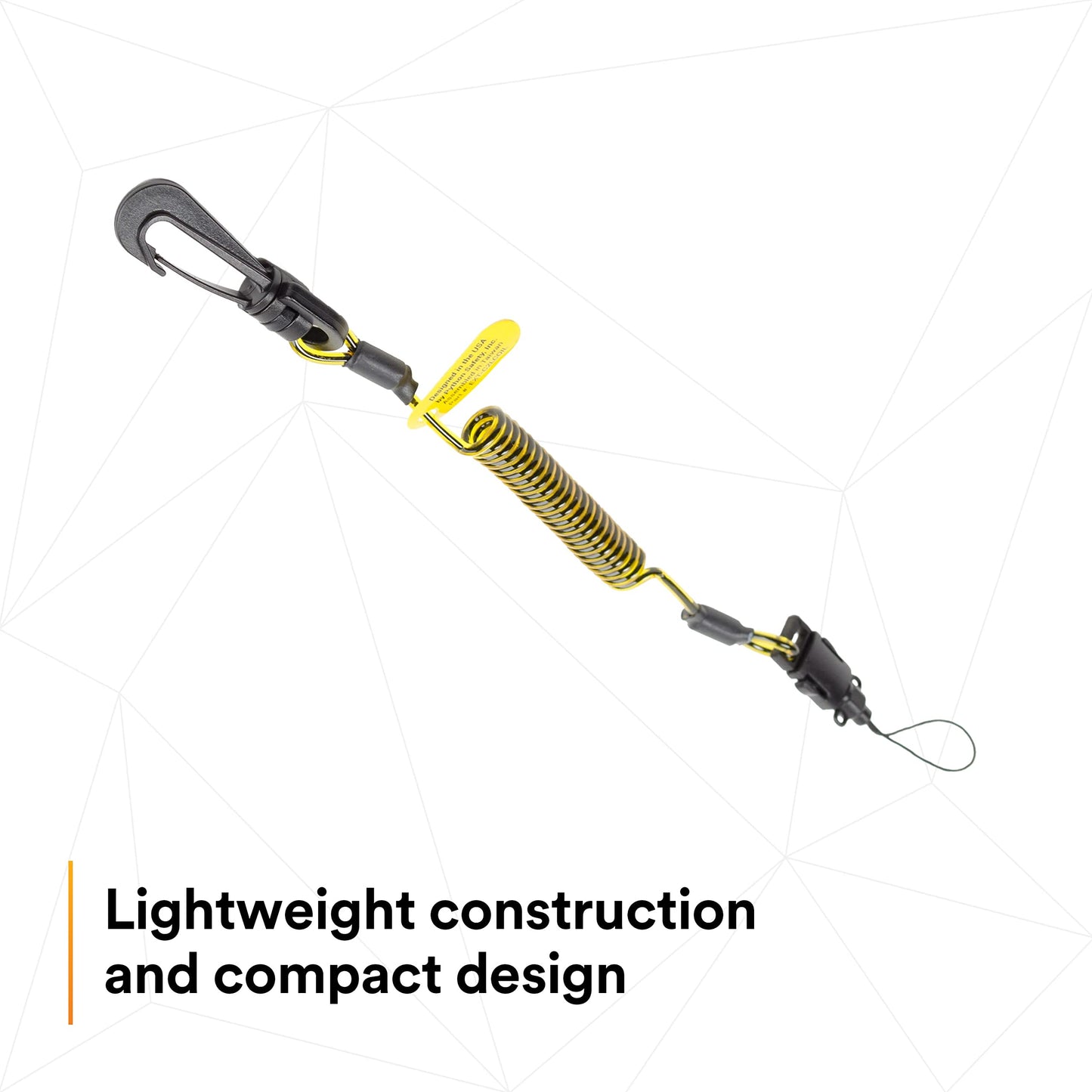 3M - EXT-C2LCOIL-10PK DBI-SALA Fall Protection For Tools,1500060,Clip2Loop Coil Tether For Small Objects, Swivel Snap For Any D-Ring Attachment, Side Release Loop,10-Pack