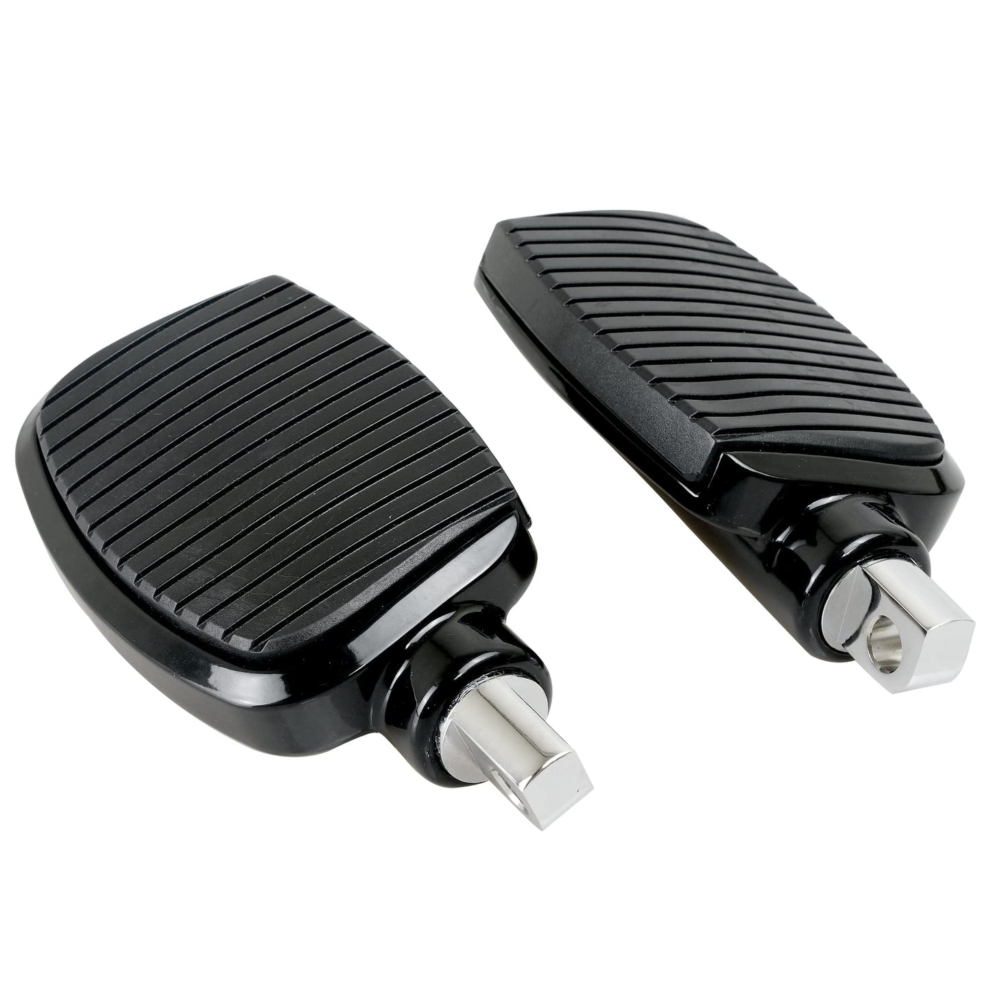 SWESGI Motorcycle Passenger Mini Board Floorboards Footpegs Pedals Footrests Highway Pegs with Anti-Slip Rubber Universal for Harley Davidson Dyna Touring Honda Suzuki Yamaha Triumph (Black)