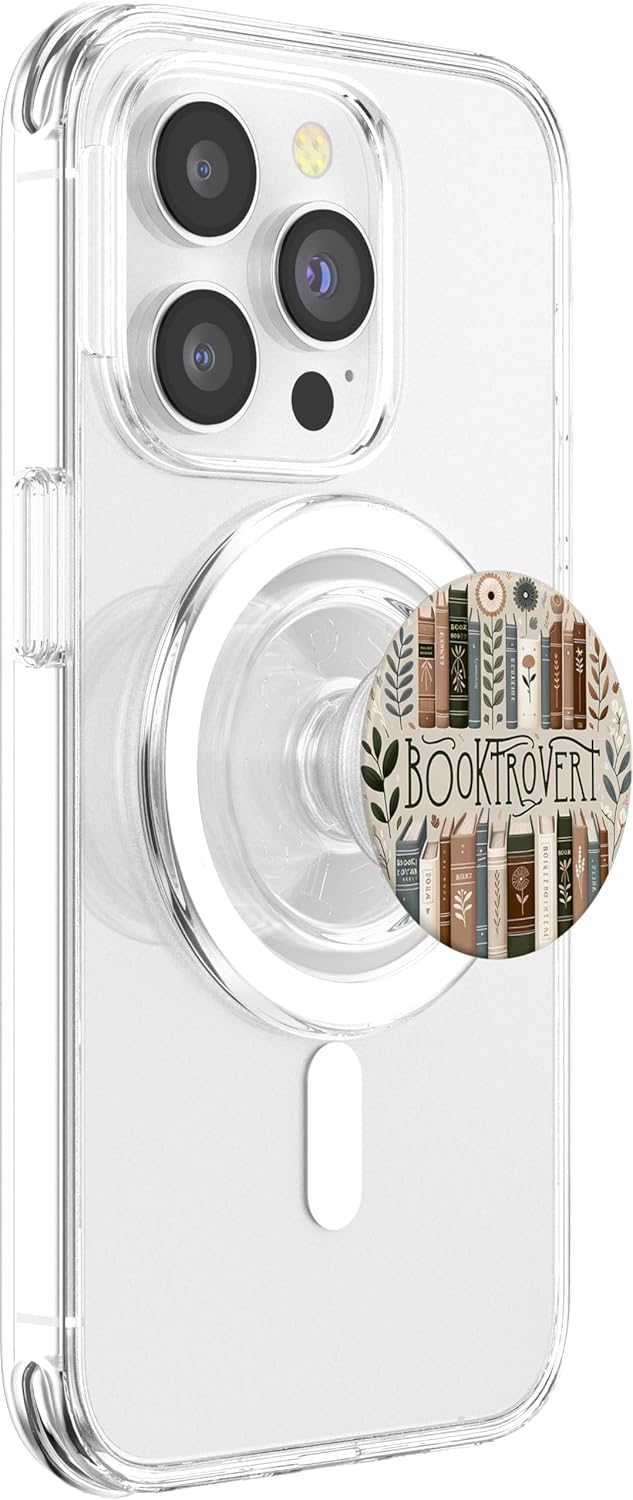 Book Lover Read Introvert Librarian Book Lover Reading Flower Floral Cute Reader Booktrovert PopSockets PopGrip