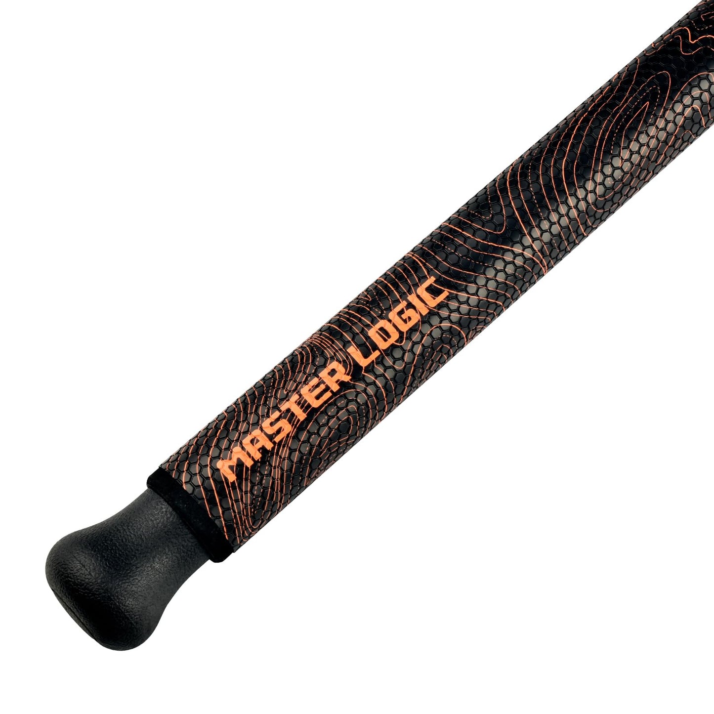 MASTER LOGIC 2-Pack Catfish Fishing Rods - 7ft Medium Heavy Casting Rods, Glow in Dark for Night Fishing, Durable 1-Piece Graphite Construction, Catfish Rod for Freshwater & Saltwater Orange