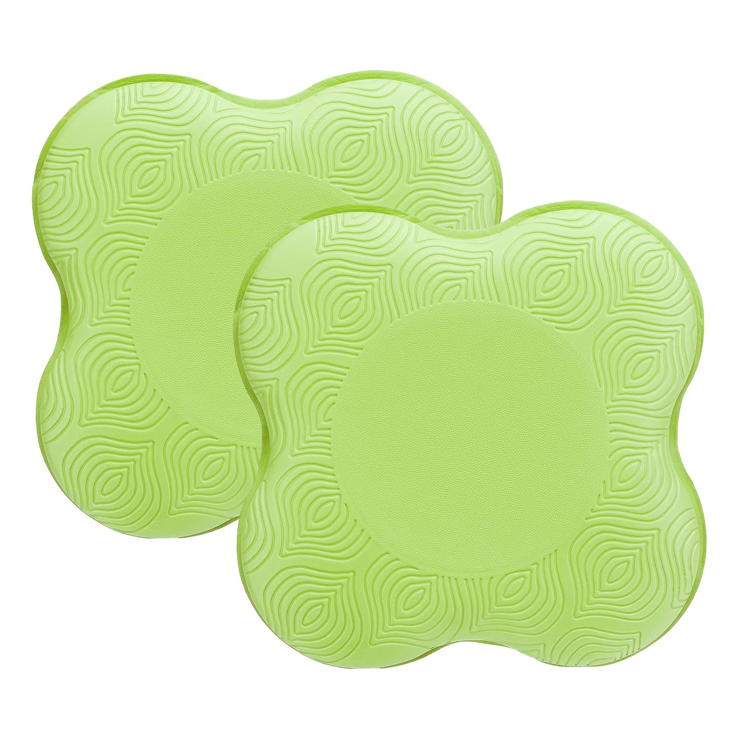 PATIKIL Yoga Knee Pads Cushion 2 Pcs PU Foam Yoga Knee Mat Extra Thick Pilates Kneeling Pad for for Women Men Wrist Hands Head Exercise, Green
