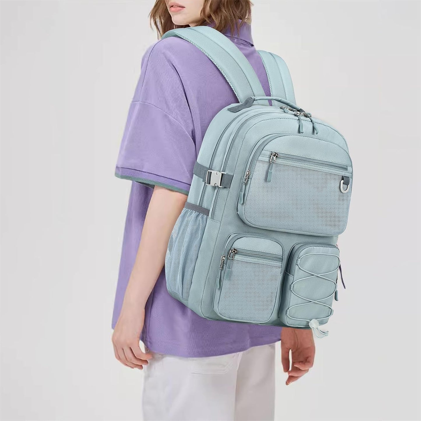 Backpack 15.6 inch Daypack Lohol Water Resistant with Mulitiple Pockets for School Travel Outdoor College, Laptop