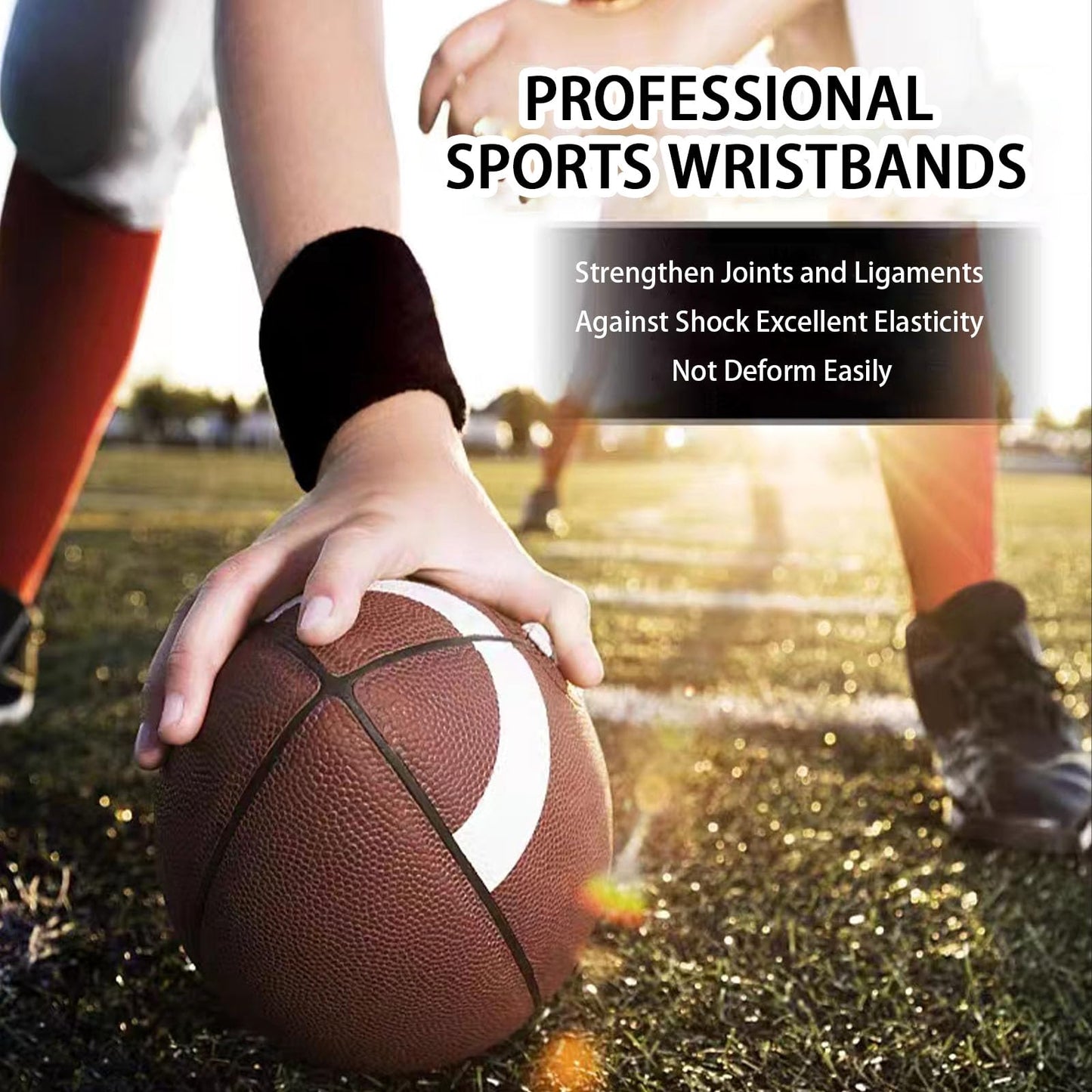 Fecawd 6 Pack Wristbands Sweatbands for Men & Women, Breathable Tennis Wrist Bands Absorbent Sweat Band Multiuse Wristband for Basketball, Running, Gym, Working Out(Black,White,Grey)