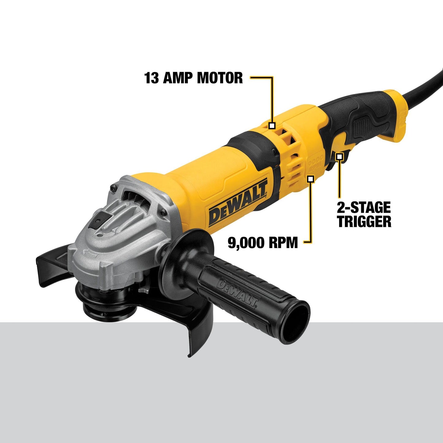 DEWALT Angle Grinder Tool, 4-1/2-Inch to 5-Inch, Trigger Switch (DWE43116)