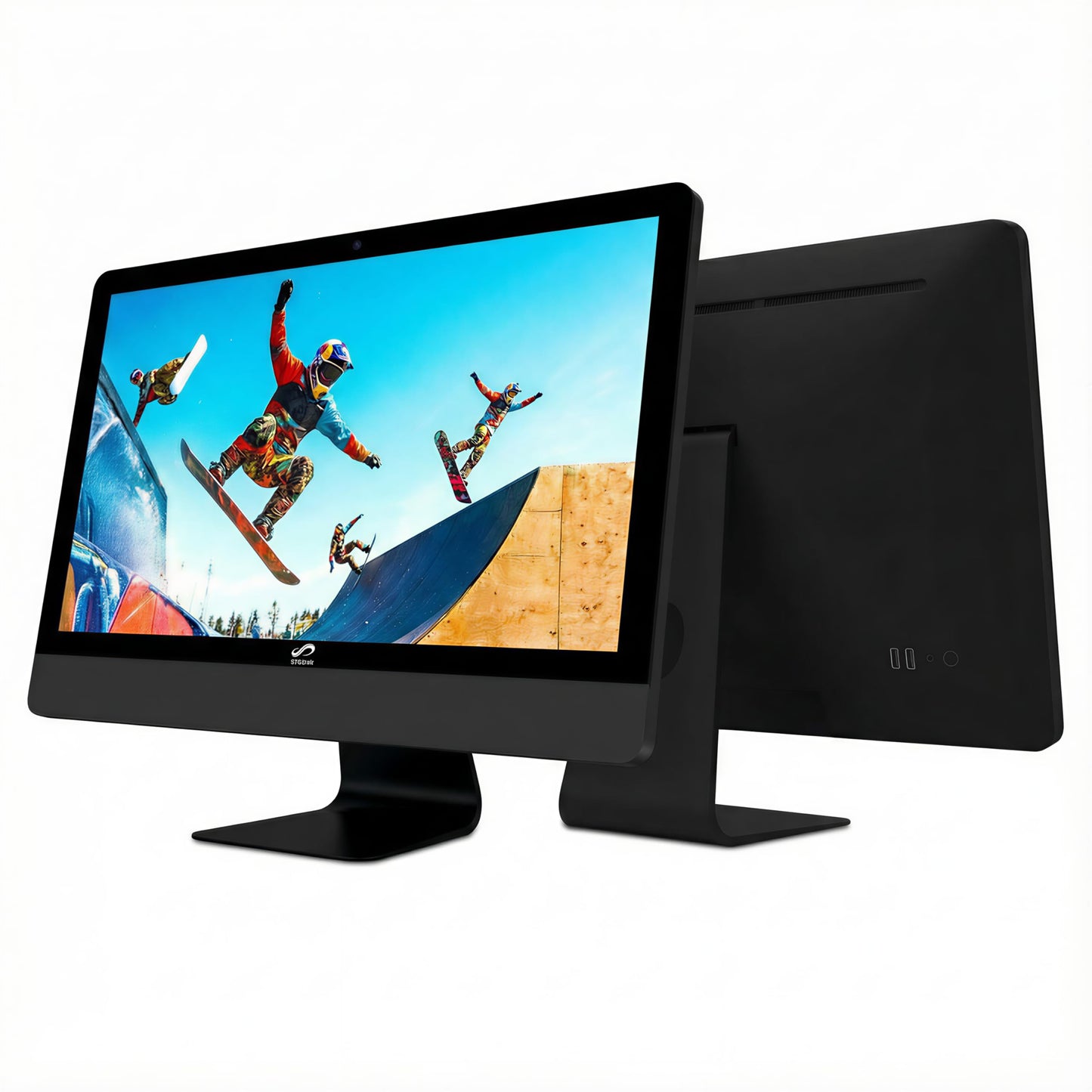 STGSivir All in One Desktop Computer, 24" FHD Display, Intel Core i5 up to 3.6G, 16G RAM, 1T SSD, WiFi, BT 5.0, RGB Keyboard & Mouse, Webcam, Windows 11 Home