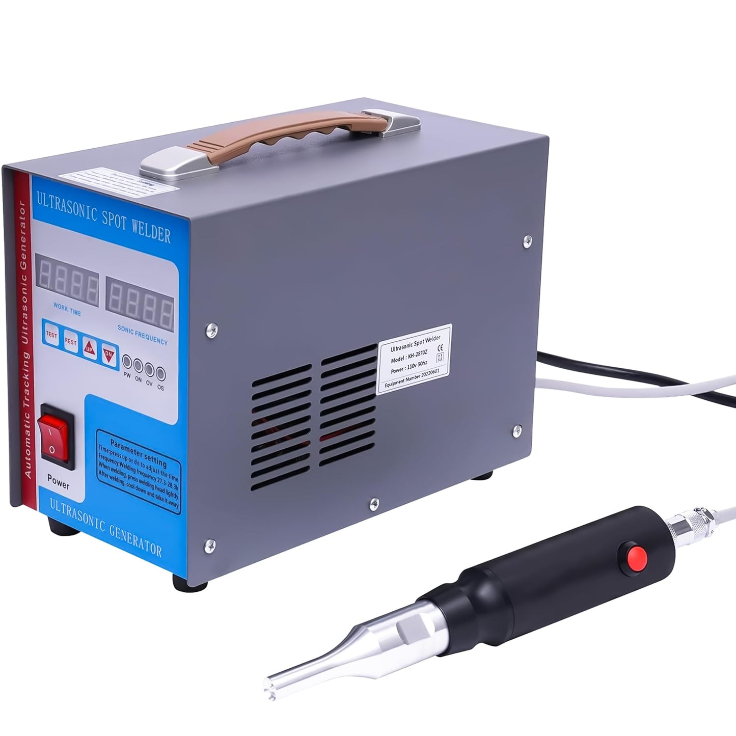 Welding Machine 28KHz Handheld Ultrasonic Spot Welder Plastic Welding Machine Portable Spot Welding Machine for ABS/PP/PE
