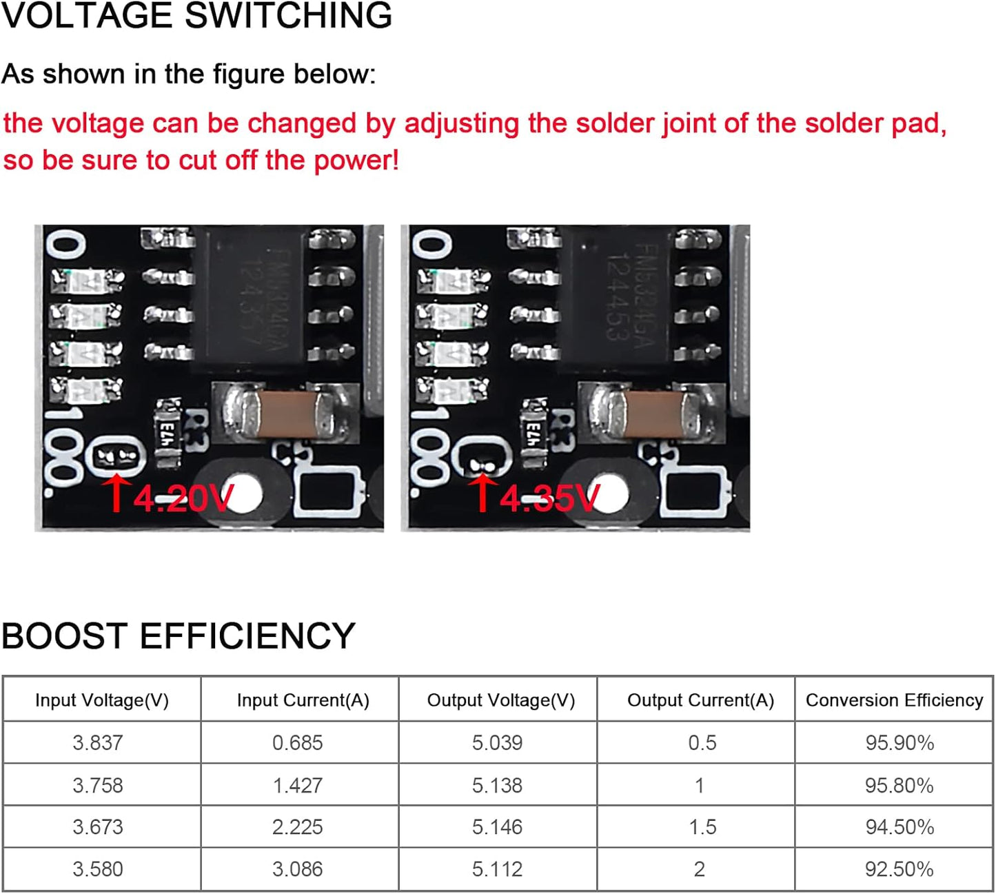 ATNSINC 12PCS 5V 2A Type-C USB Boost Converter Step-Up Power Module Mobile Power Bank Accessories with Protection LED