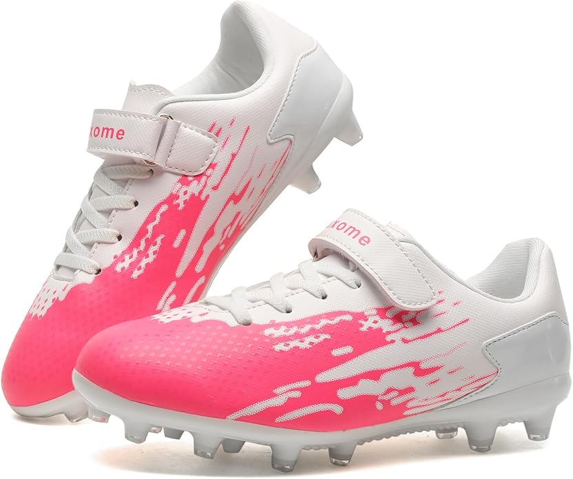 Kids Soccer Cleats Boys Girls Athletic Outdoor Youth Football Shoes Running & Training Lightweight Baseball Shoes(Little Kid/Big Kid)