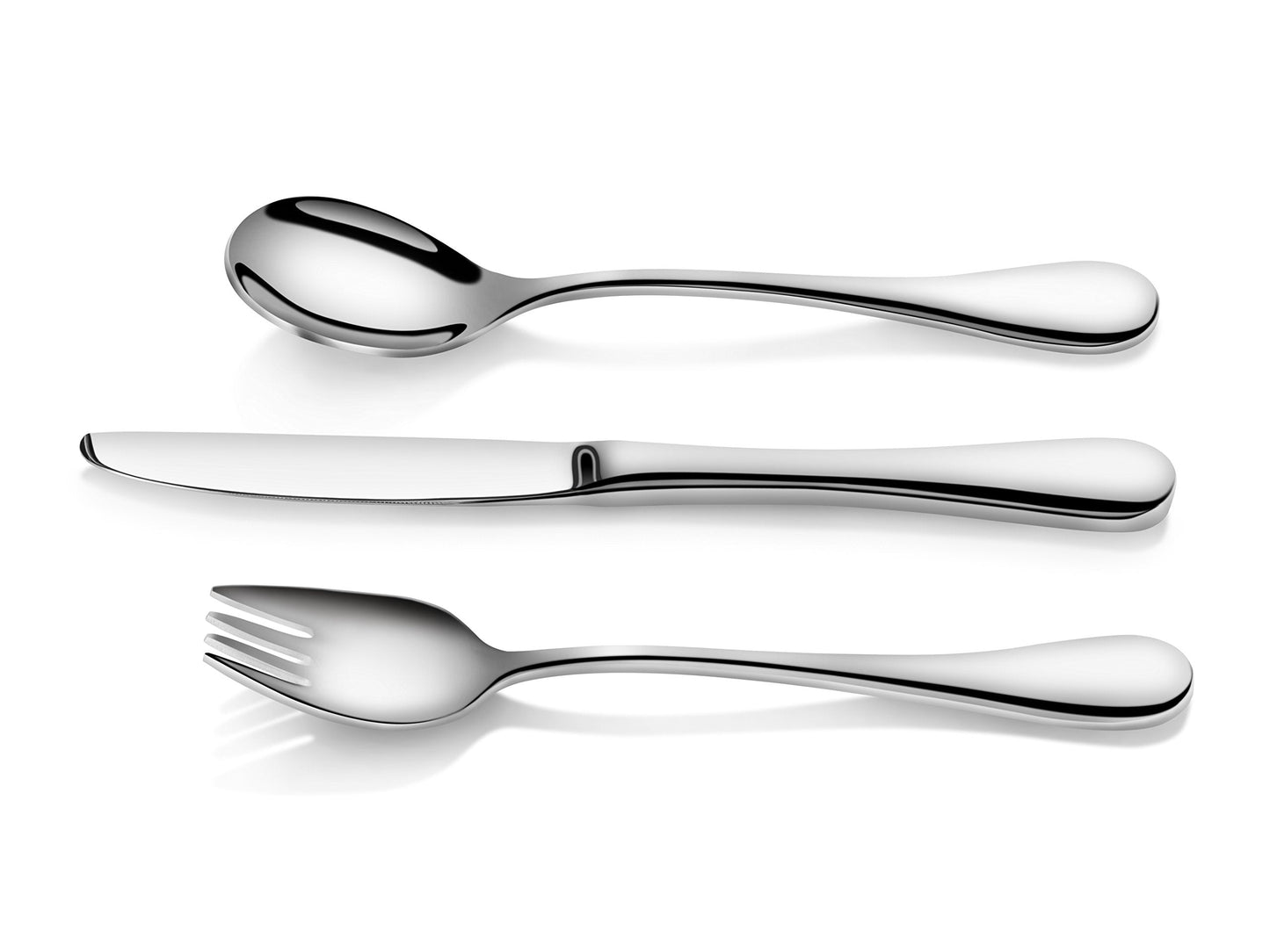 Artaste 56532 Rain 18/10 Stainless Steel 12-Piece Kids Flatware Set, Service for 4