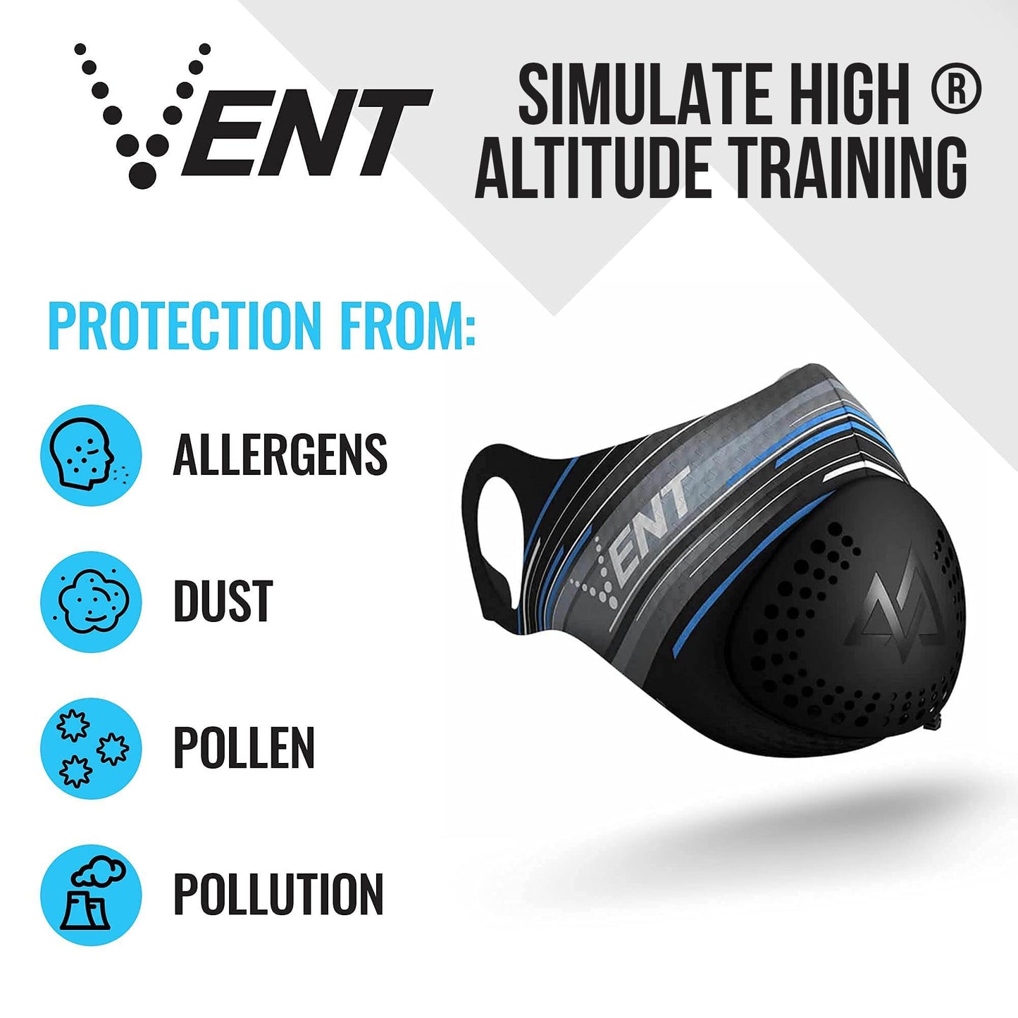 TRAININGMASK Premium Full Face Medical Grade Material & Organic Feltration® Air Filters, Dust & Particulate Respirator | 3-Year Manufacturer Warranty | Reusable Protection Mask | Ultimate Safety