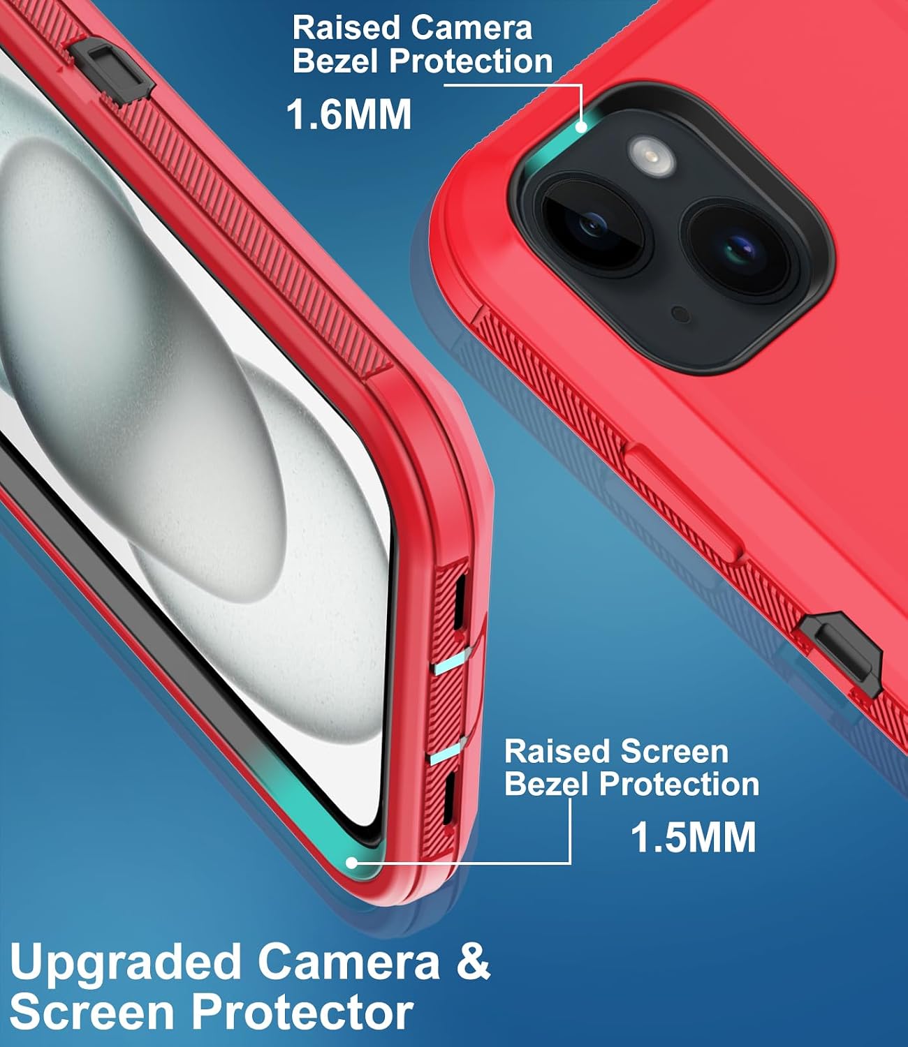 Aimoll-88 15 3 15 for iPhone Case, with Built in Screen Protector Heavy Duty Drop Protection,Full Body Layer Rugged