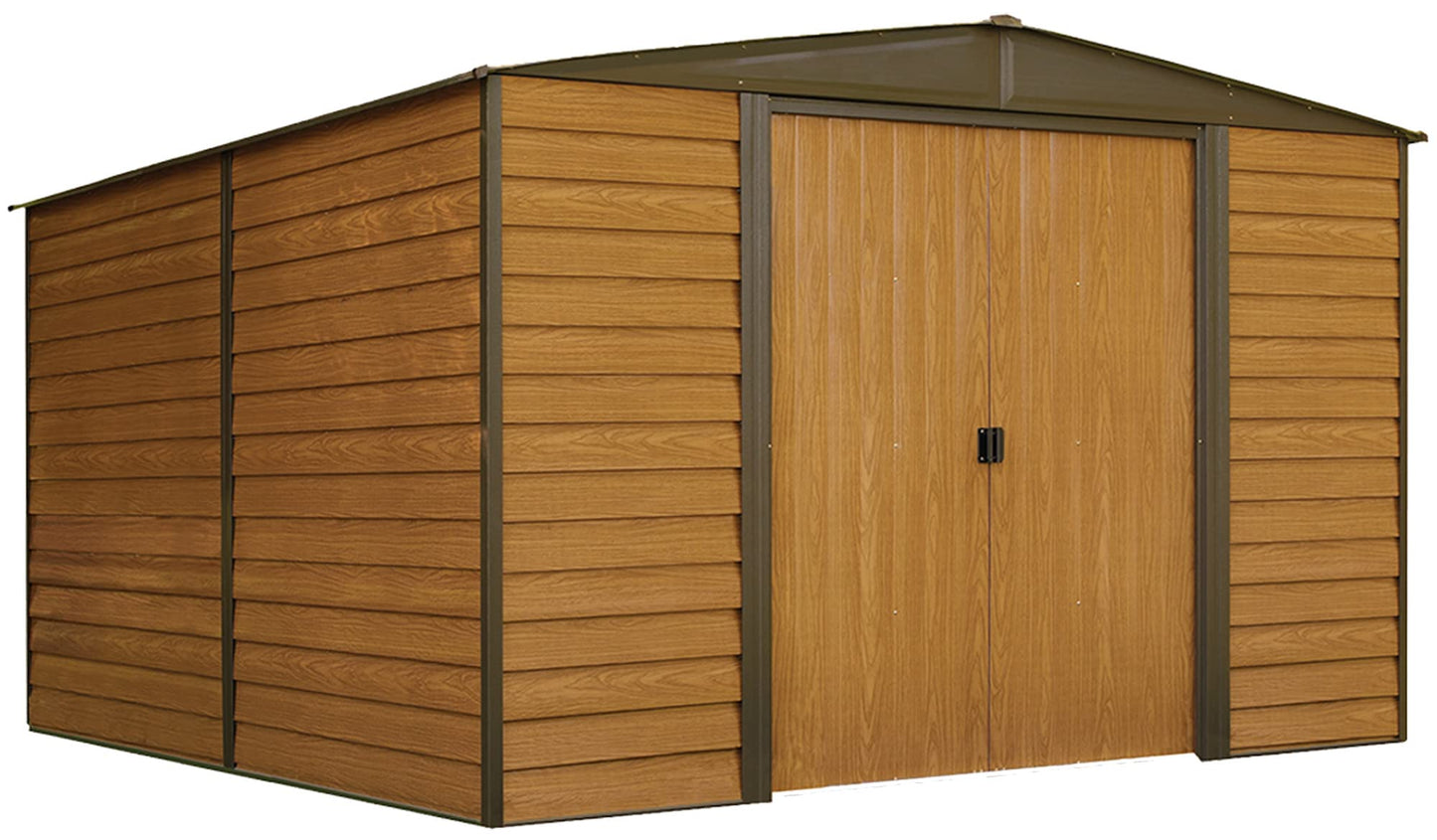 Arrow WR1012 Woodridge EG Steel Storage Shed, 10 by 12-Feet