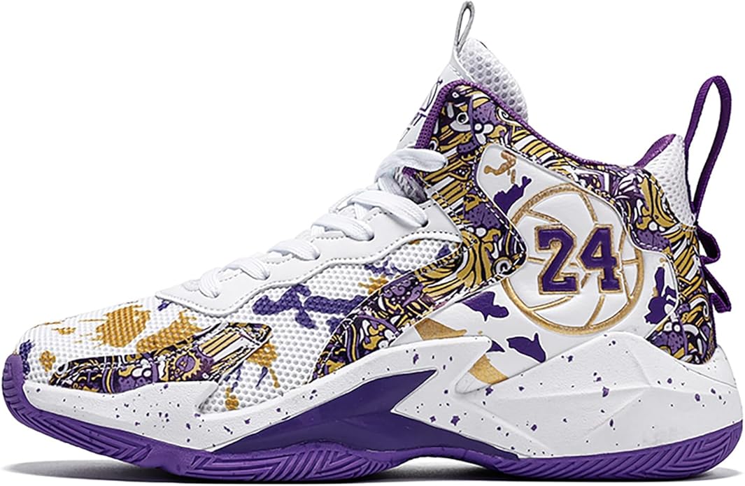 Boys Basketball Shoes Breathable Indoor Athletic Shoes Youth Outdoor Fashion Sneakers Comfortable Basketball Shoes for Girls