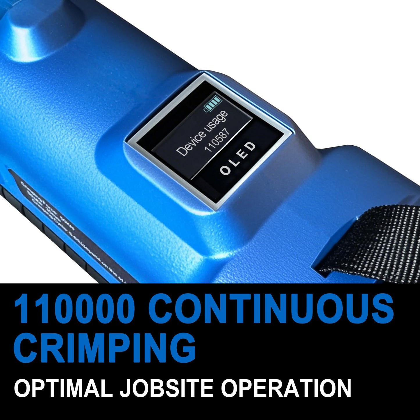 18V Press Tool for Copper Pipe 50kN Battery Powered Electric Hydraulic Pipe Crimping Tools with 1/2", 3/4", 1" Jaw Copper Tube Fittings Crimper Pliers with Brushless Motor