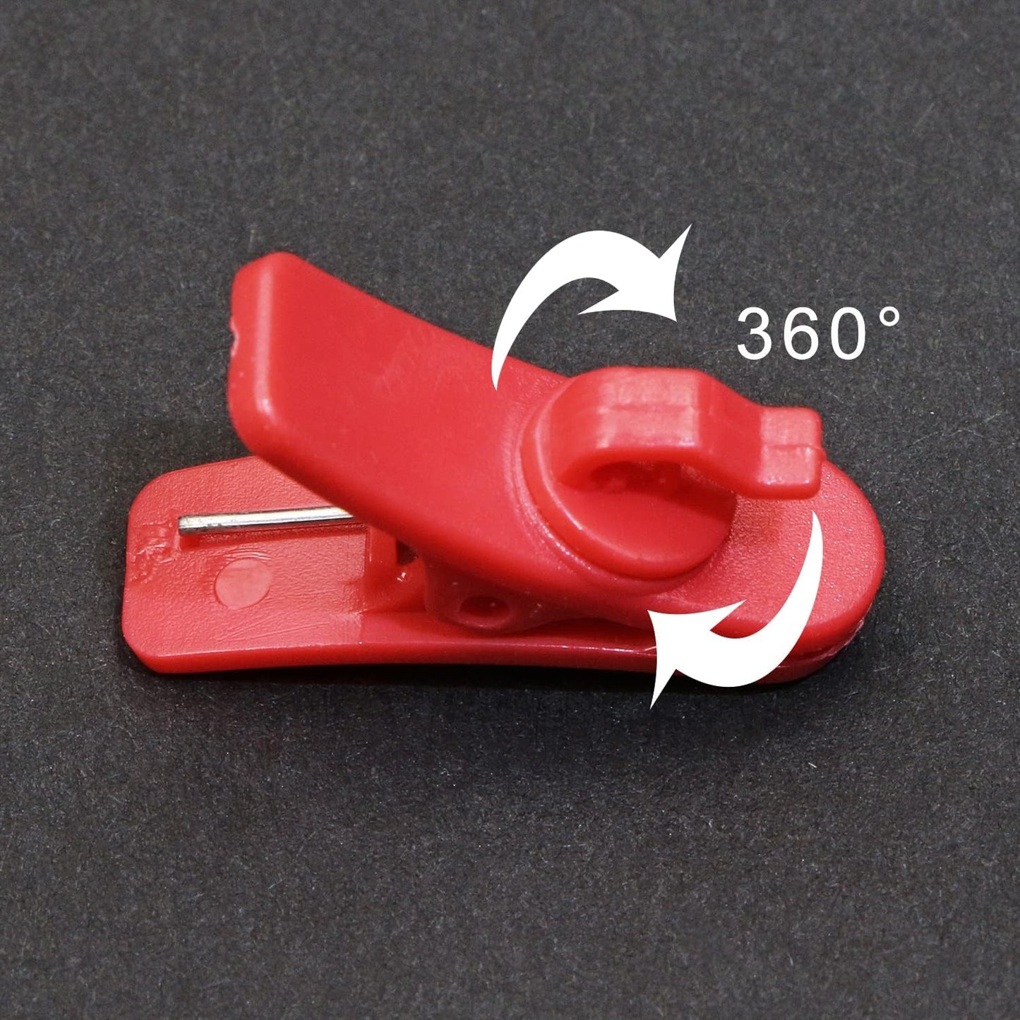 Mini Skater 5Pcs 1in 360 Small Earphone Wire Clip Degree Rotate Headphone Clip Earphone Cable Clothing Clip to Keep