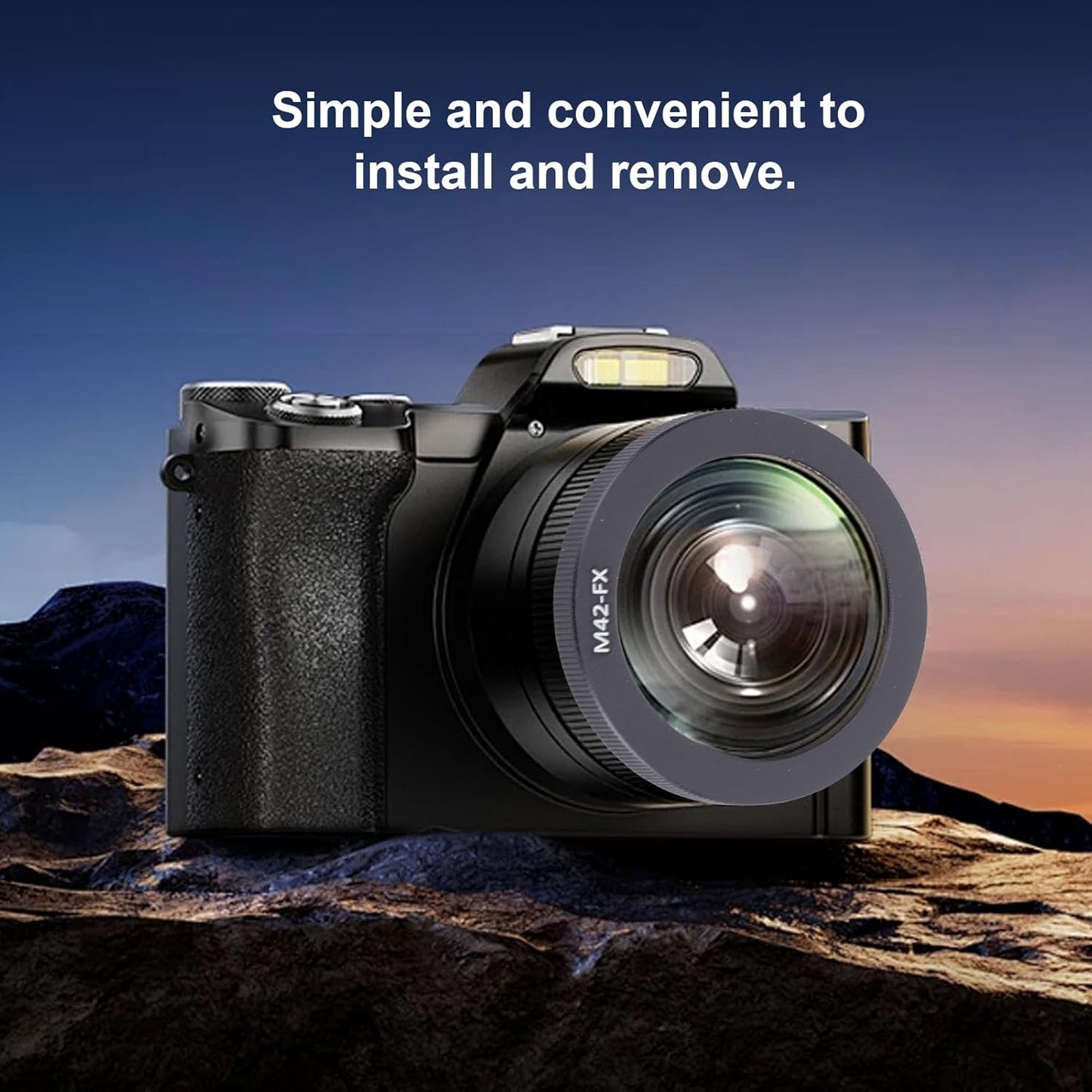 M42 to Fuji X Lens Adapter - Slim Aluminum Alloy Ring for Mirrorless Cameras