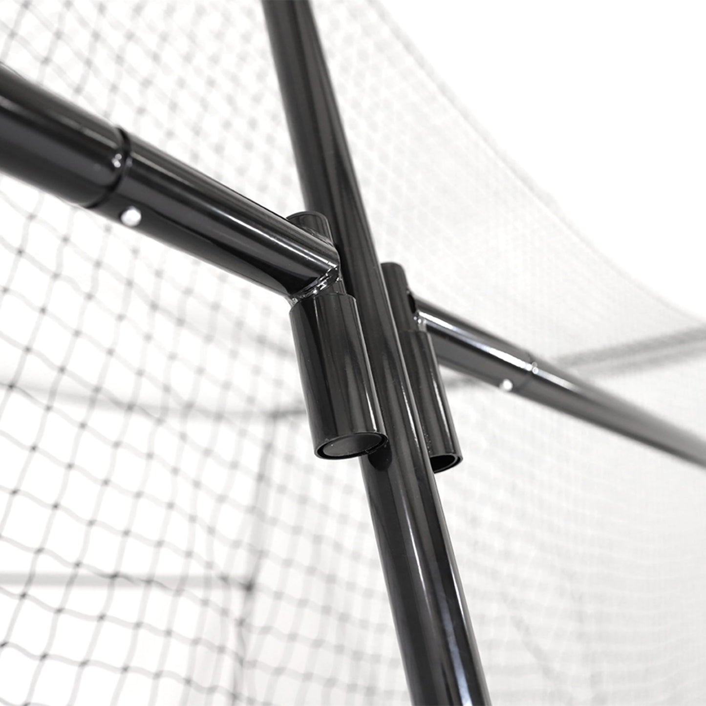 Skywalker Sports 40 Foot Competitive Batting Cages for Backyard or Indoor Baseball and Softball Collapsible Black Frame and Net