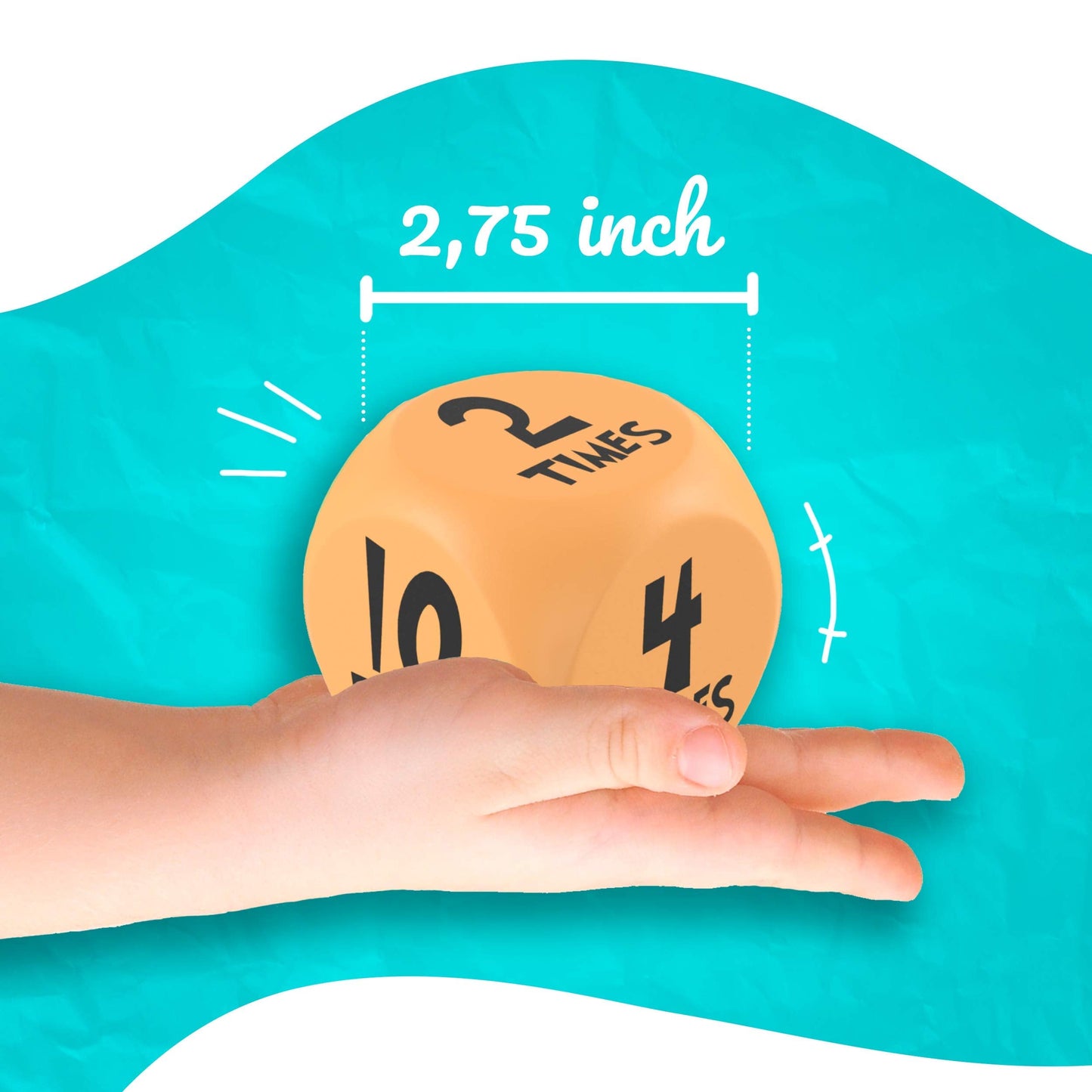 Skywin Exercise Dice for Kids – Fun 6 Sided Foam Workout Dice, Kids Workout Equipment for Playtime, PE Class, or Family Workouts – Great Fitness Gift for Children and Little Athletes (1 Pack)