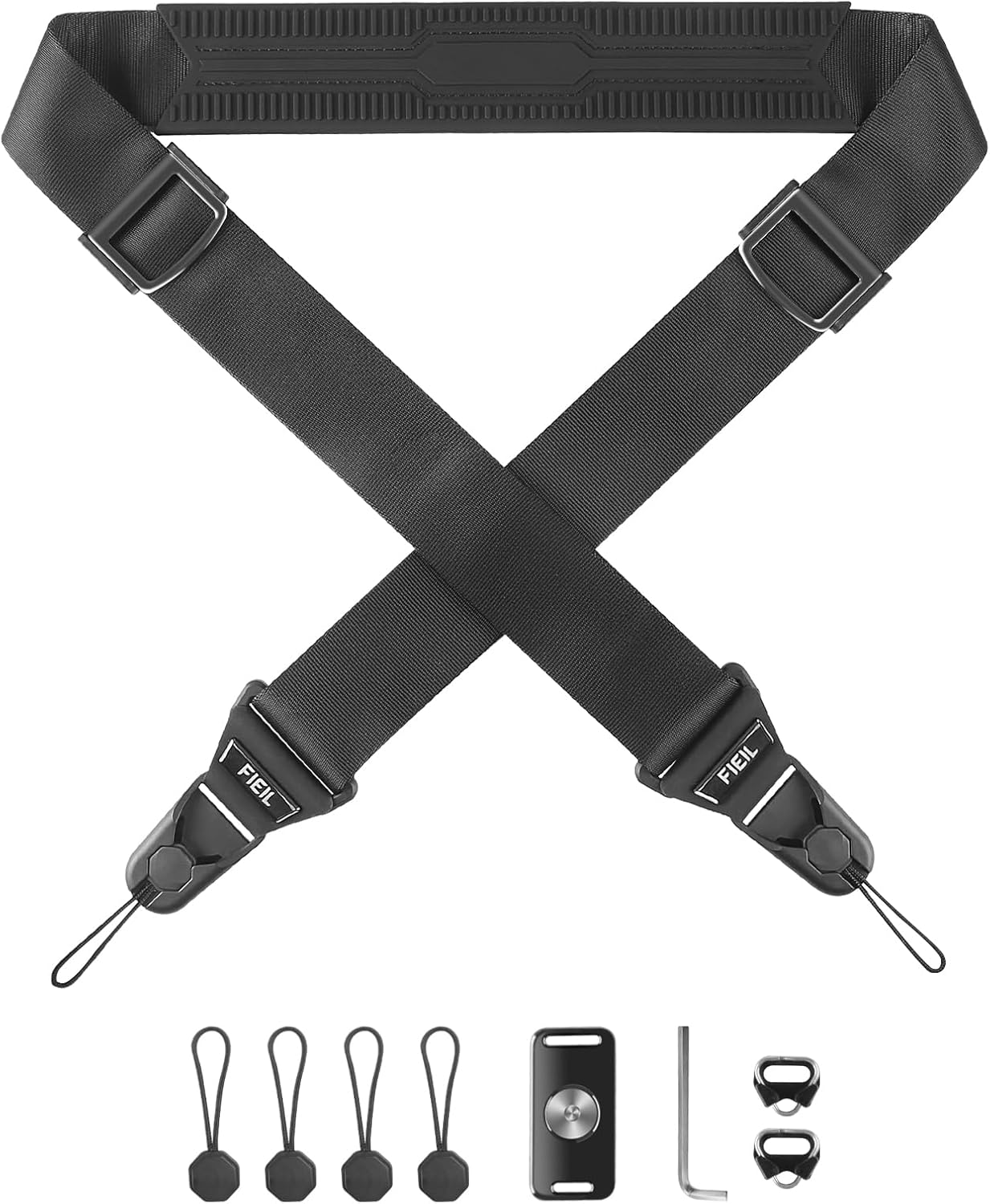 FIEIL Camera Strap with Quick Release Plate, Adjustable Camera Neck Strap, Comfort Camera Sling Strap, Quick Release