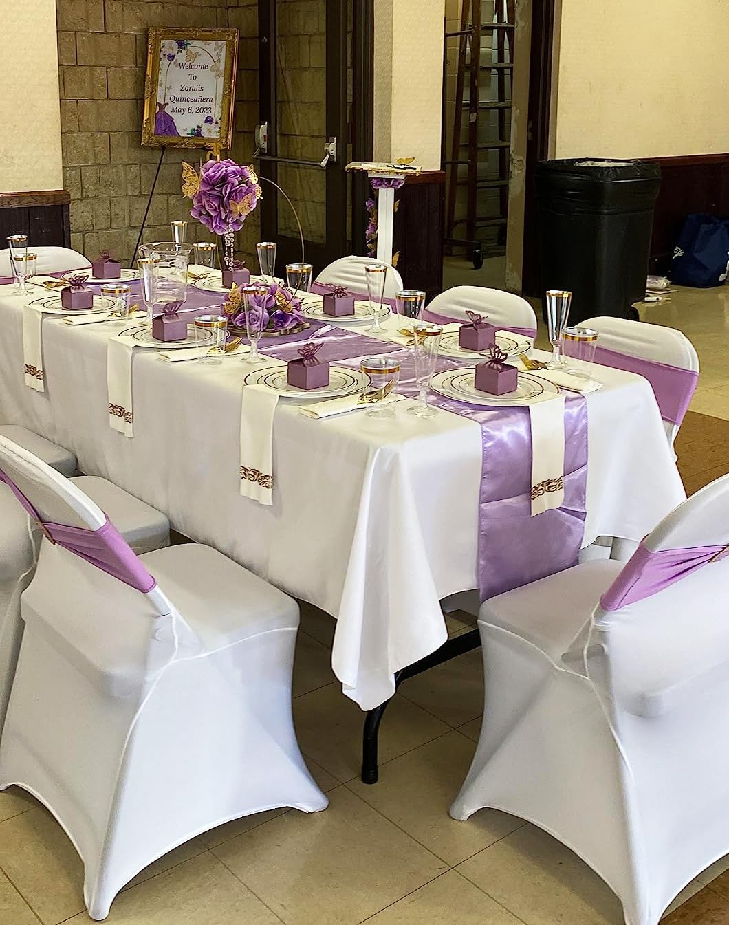 Skiennix Gold Table Runners - 12 X 108 Inches Satin for Weddings, Parties & Events | 10 Pack