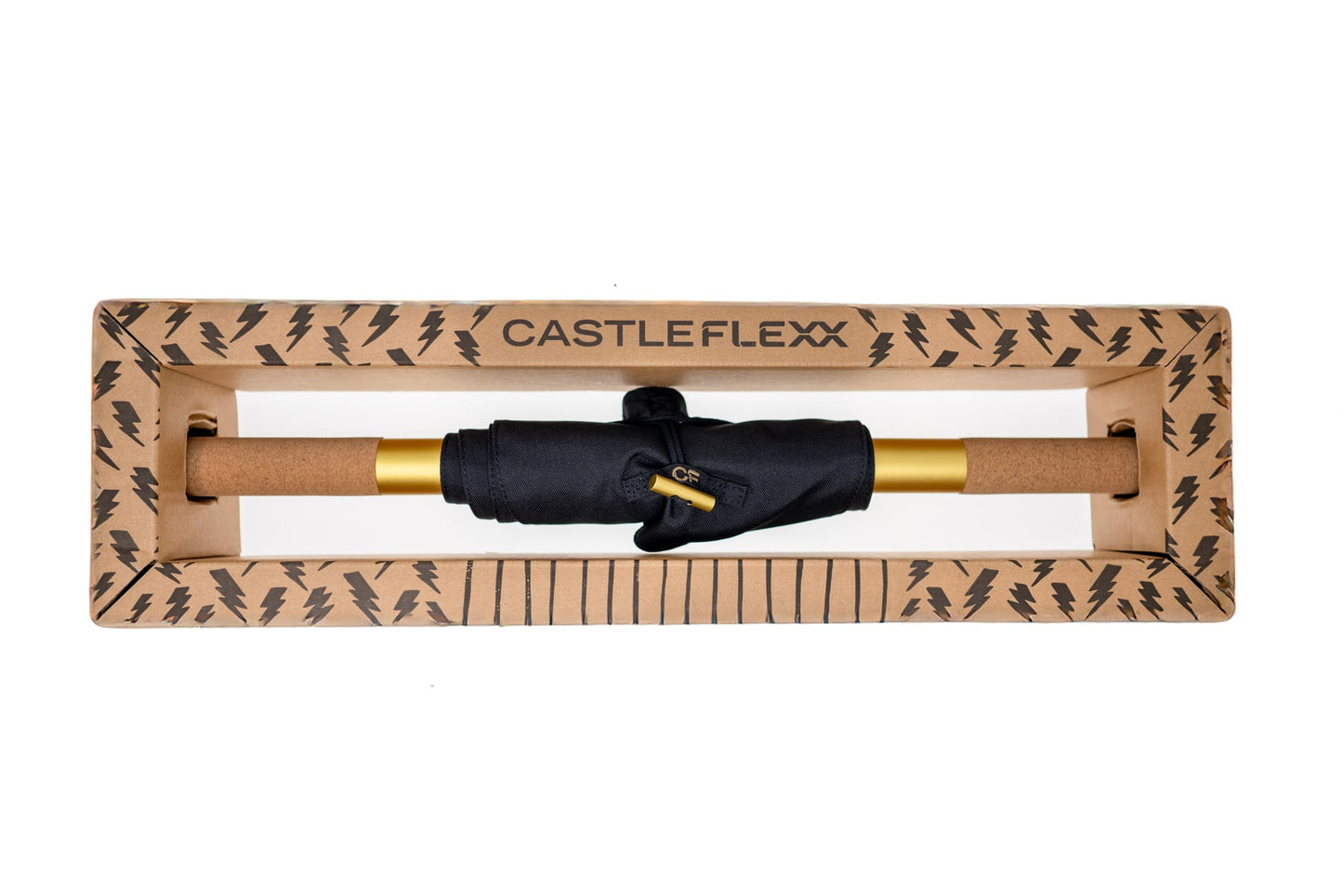 CastleFlexx Mobility and Full Body Strengthening Device | Non-Elastic Stretch Strap with Natural Premium Cork Handles for Stretching, Exercise, Physical Therapy, and Yoga