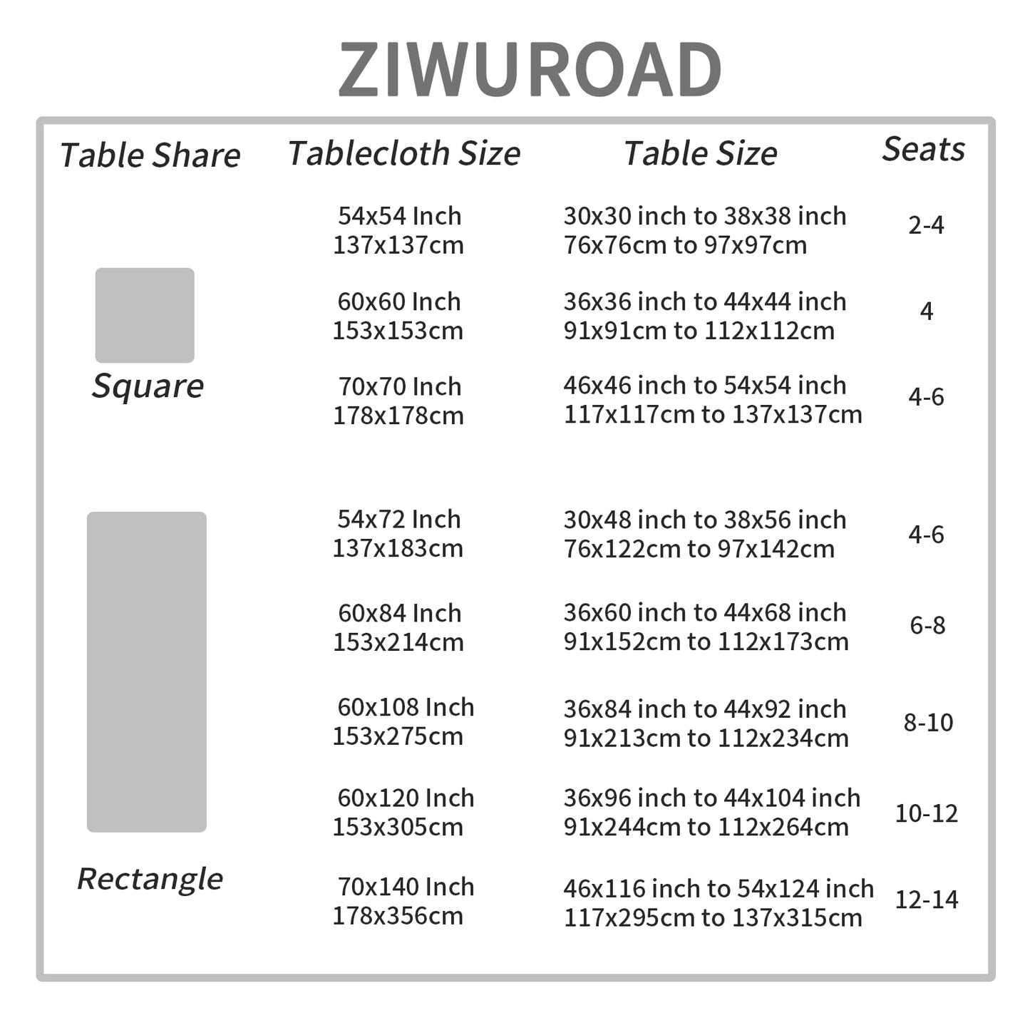 ZIWUROAD Rectangle Tablecloth, Jacquard Textured Spill-Proof Washable Dining Table Cloth, Heavy Weight Fabric Table Cover for Wedding, Kitchen, Dinners (72''x54'', Milky White)