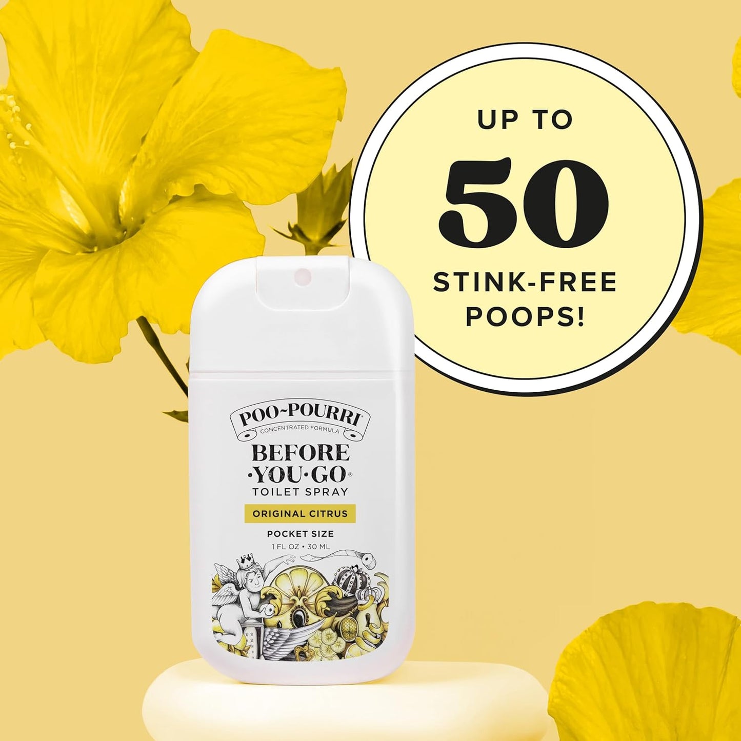 Poo-Pourri Before-You-Go Toilet Spray Bundle | Original Citrus 2 Fl Oz & Travel Size 1 Fl Oz