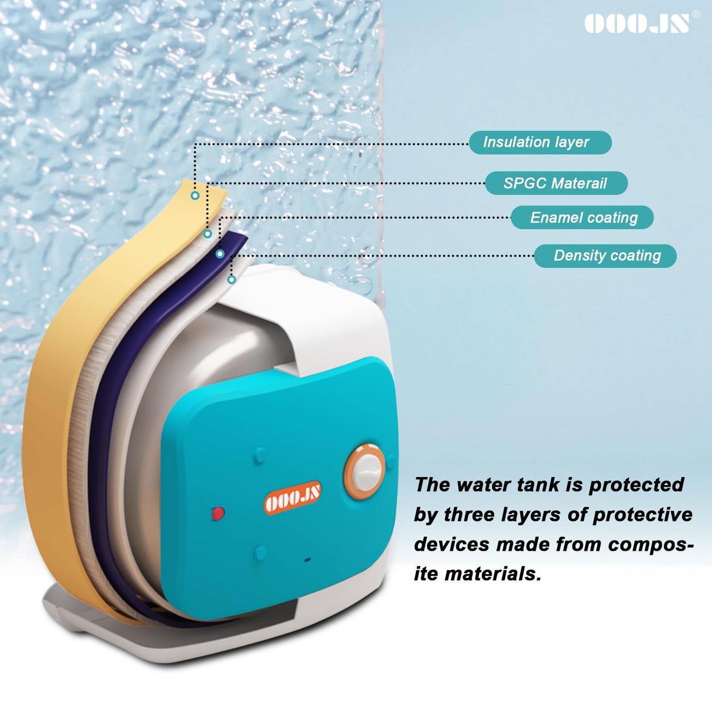 110V-120V 1440-1500W Instant Electric Hot Water Heater Under Kitchen Small Tank 8.0 Gallon Storage,Rv Trailer Instant Fiberglass Compact Point-of-Use,2 PCs 16” Long 1/2”FIP Stainless Steel Hose 30L
