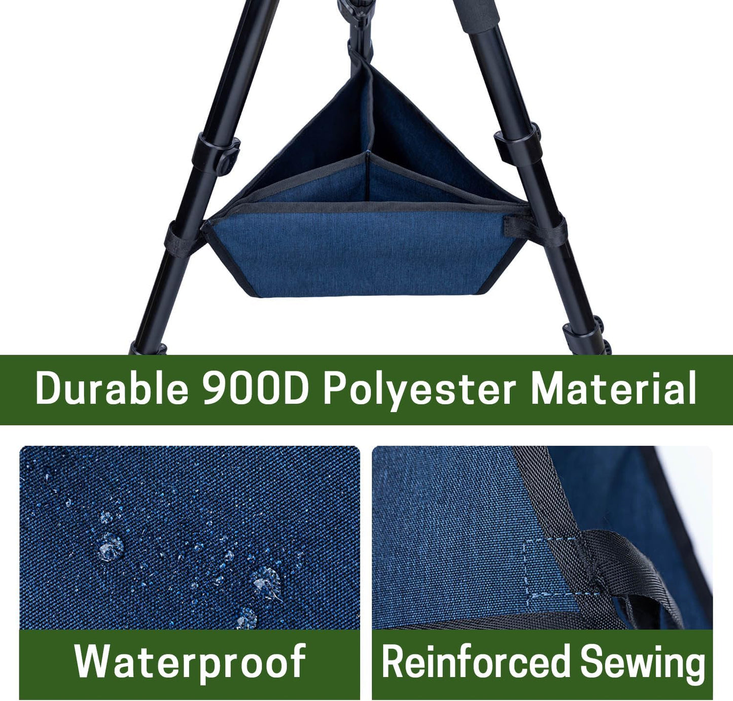 3 Tripod Stone Bag with Compartments, Heavy Duty Sand Bag for Photography