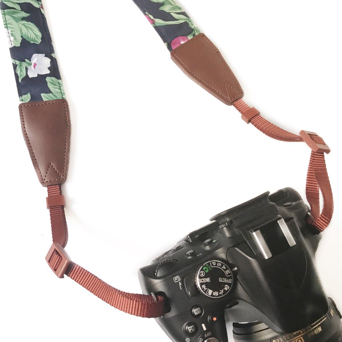 Alled Camera Strap Neck, Adjustable Vintage Floral Camera Straps Shoulder Belt for Women/Men,Camera Strap