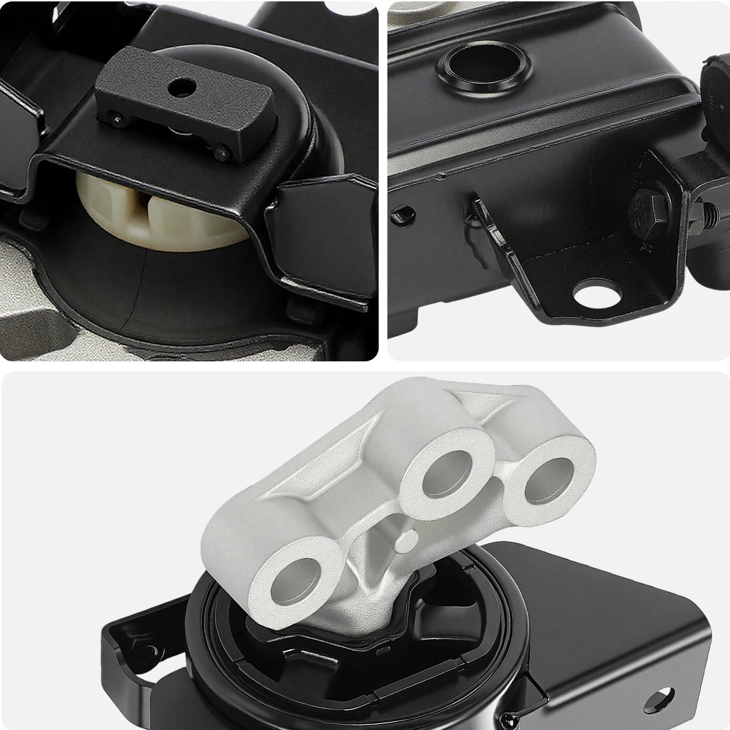 AISIN AFTERMARKET EMTGM-20710 3Pcs Engine Motor & Manual Transmission Mount Set - Compatible with Chevrolet Sonic 2014-2019 - L4 1.4L 1.6L 1.8L