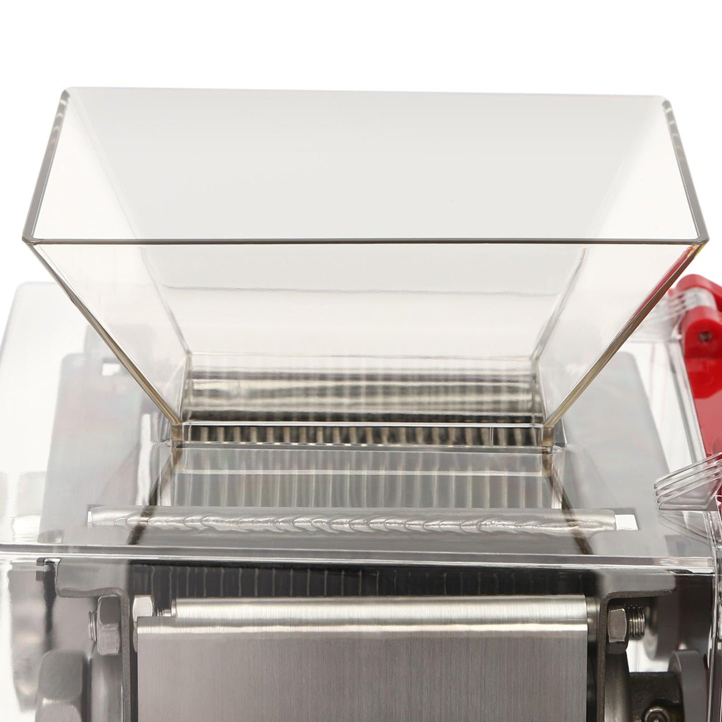 Commercial Meat Cutter Machine 1100W Stainless Steel Electric Meat Shredding Machine 3.5mm Blade Restaurant Food Slicer for Kitchen Supermarket Lamb Beef Chicken
