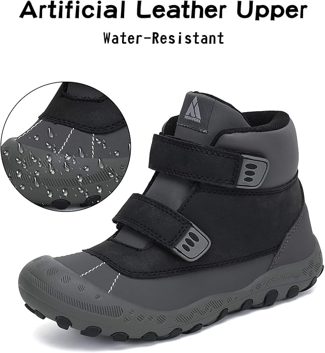 Mishansha Kids Hiking Boots Toddler Girls Boys Hiking Shoes Water-Resistant Anti-Collision Non-Slip Athletic Outdoor Trekking Boots