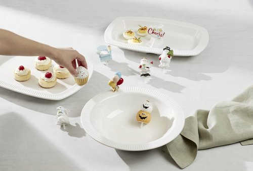 Lenox 894245 Profile Santa Popper, White, Christmas & Holiday Hosting