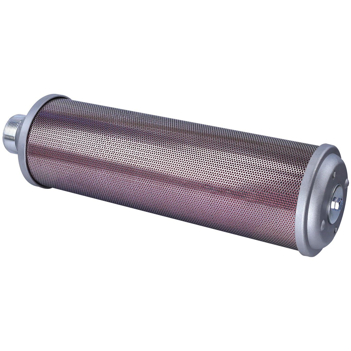 XY-20 Air Compressor Muffler 2" NPT Air Exhaust Muffler Silencer for Compressor Dryer Compressed Air Equipment and Systems, Single Chamber 145 PSI, Replacement Part