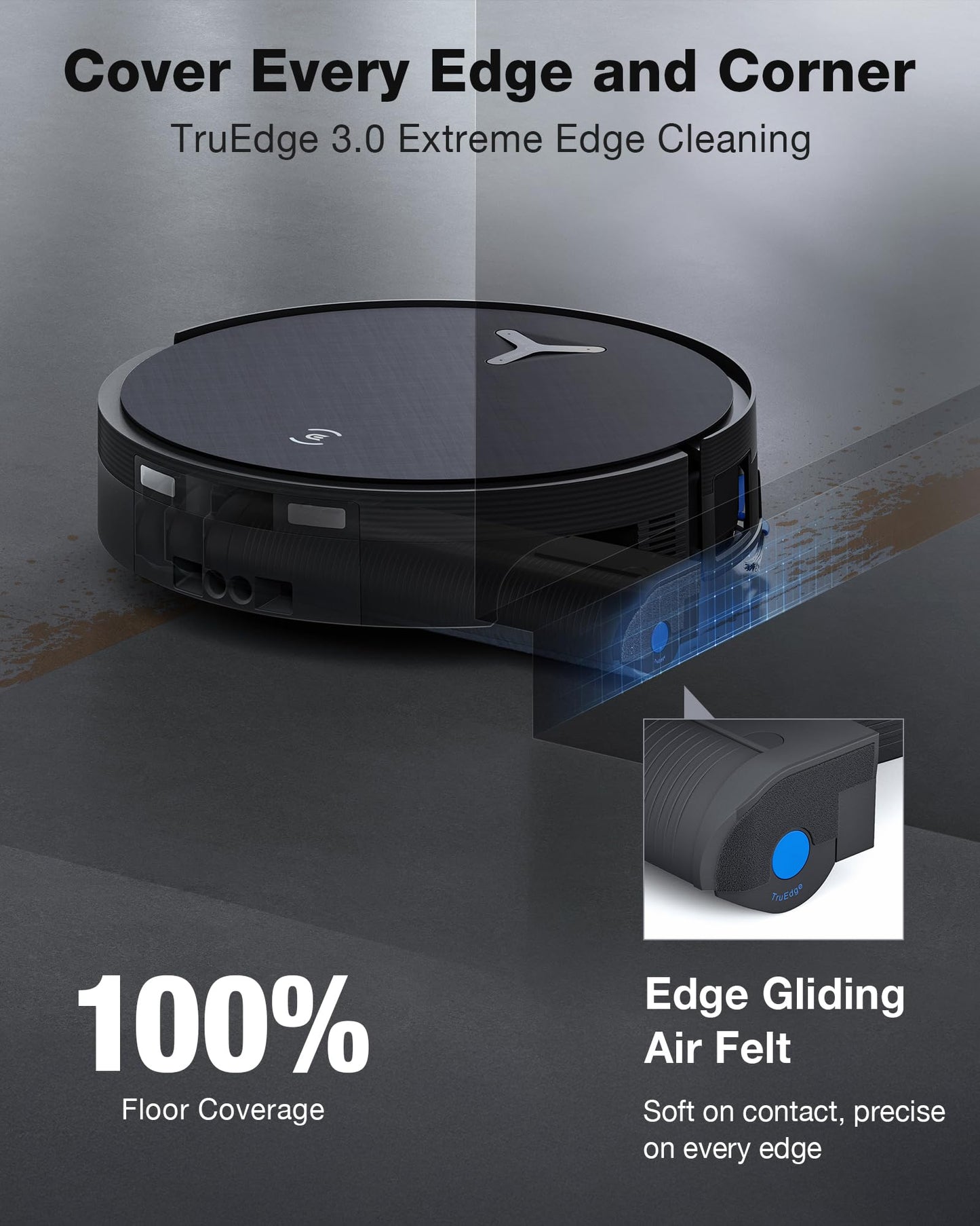 ECOVACS DEEBOT X12 OMNICYCLONE Robot Vacuum and Mop, FocusJet Pre-Spray, Bagless Station, OZMO Roller Instant Self Washing, Blast 22000Pa Suction, ZeroTangle, PowerBoost Charging for Large House