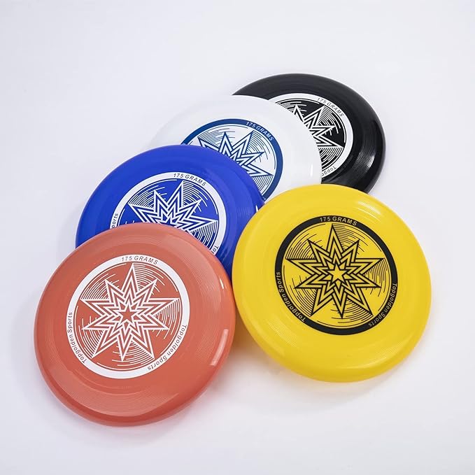 Eastgoing Outdoor Flying Disc 175 Gram, 10.75 Inch Sport Disc ，Loads of Colors Available, Suitable for Competitions, Team Flying Disc for Beach, Park, Pet, Camping and More,