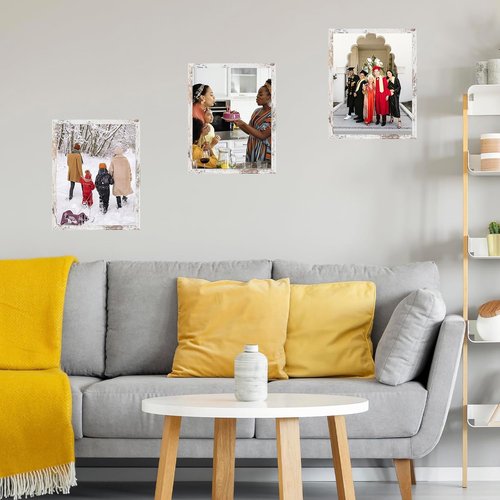 JCJMY 14x19 Picture Frame - Black Wall Gallery Frame for Horizontal & Vertical Photos | Shatter-Resistant Plexiglass